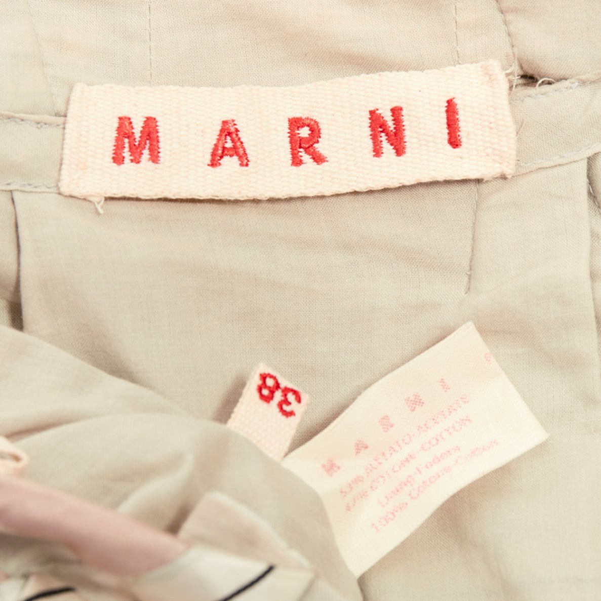 Marni MARNI light green khaki checked rope tie waist drop waist skirt IT38 XS Size 26" / US 2 / IT 38 - 8 Thumbnail