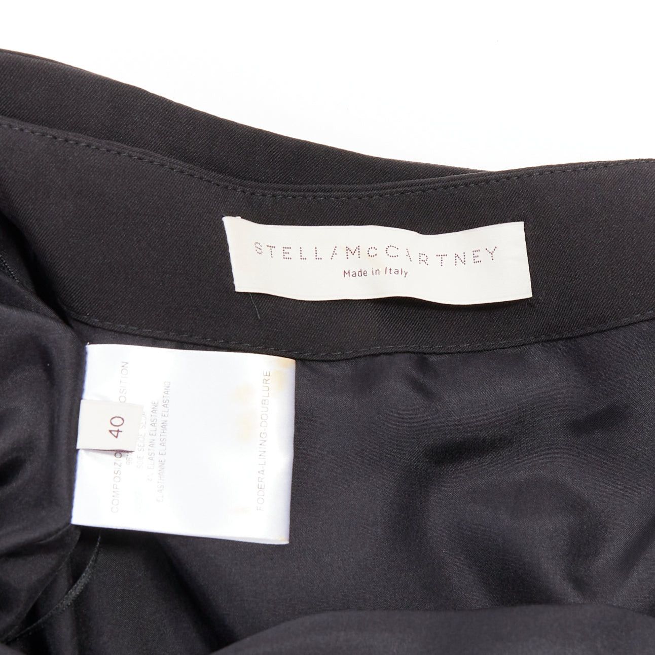Stella McCartney STELLA MCCARTNEY 2008 black silk intrecciato woven open back dress IT40 S Size S / US 4 / IT 40 - 8 Thumbnail