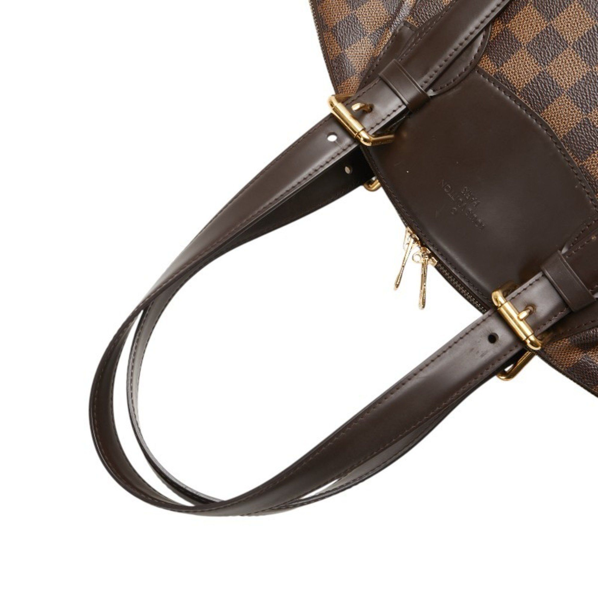 Louis Vuitton Louis Vuitton Damier Verona PM Handbag N41117 Brown Leather Women's LOUIS VUITTON Size ONE SIZE - 8 Thumbnail