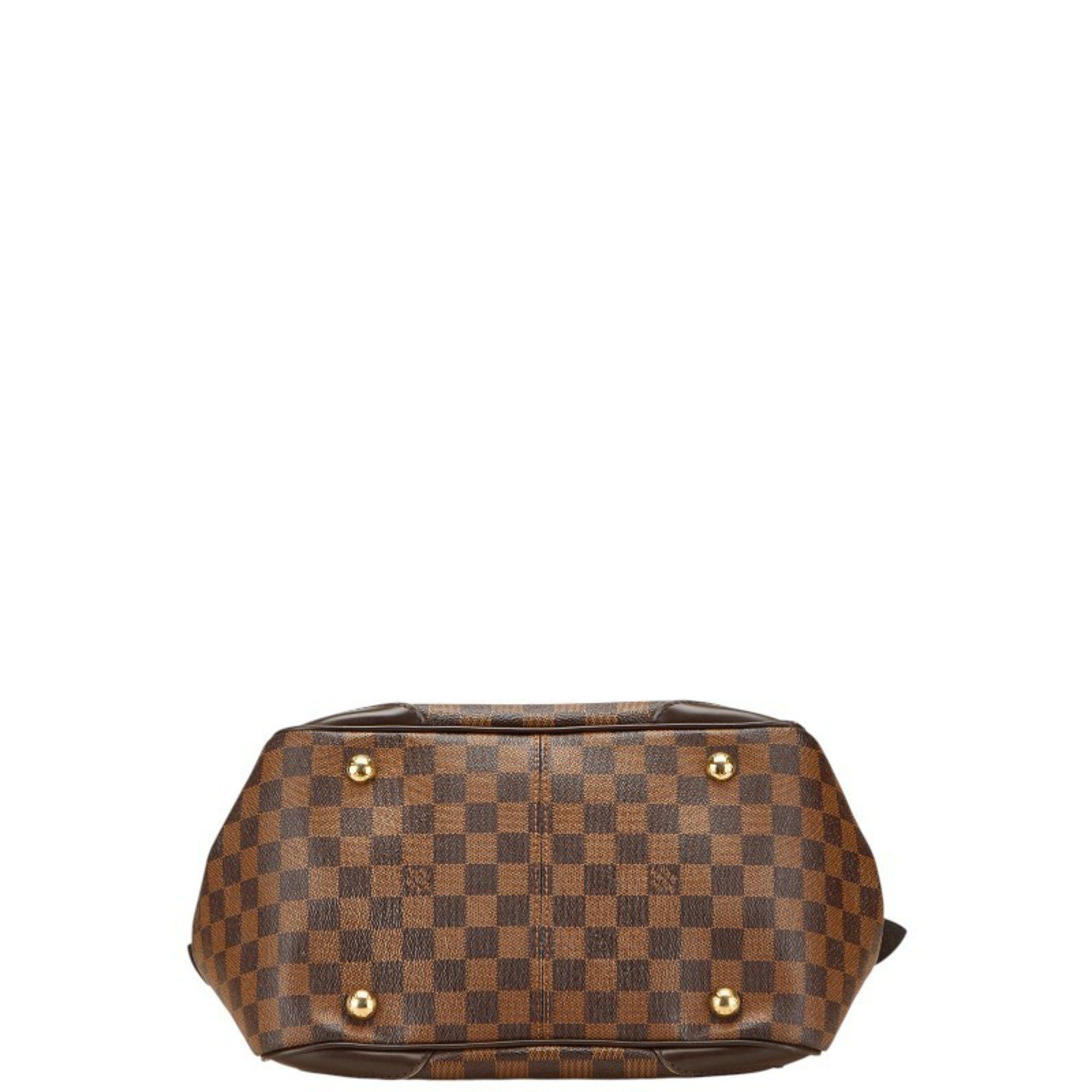 Louis Vuitton Louis Vuitton Damier Verona PM Handbag N41117 Brown Leather Women's LOUIS VUITTON Size ONE SIZE - 3 Thumbnail