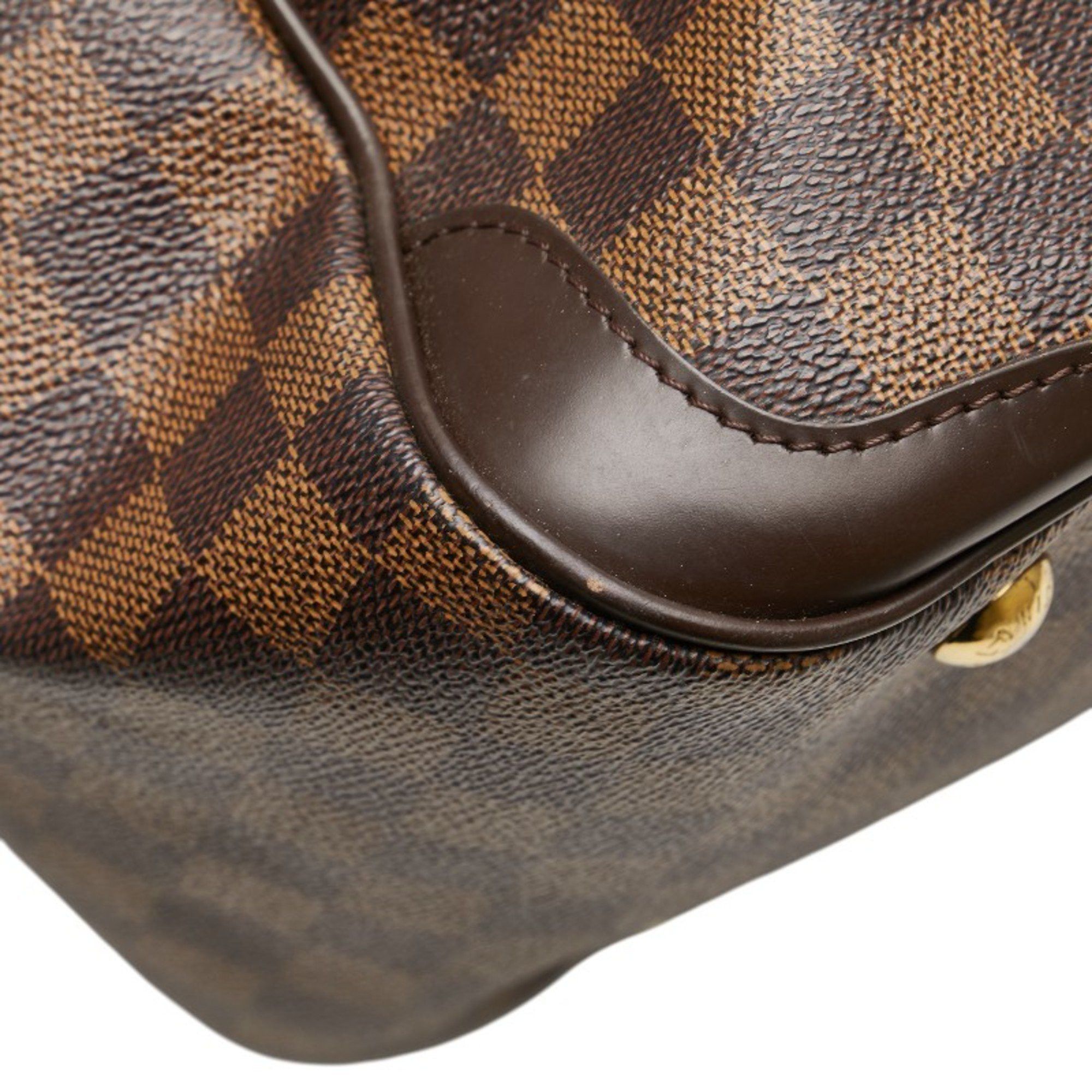 Louis Vuitton Louis Vuitton Damier Verona PM Handbag N41117 Brown Leather Women's LOUIS VUITTON Size ONE SIZE - 4 Thumbnail