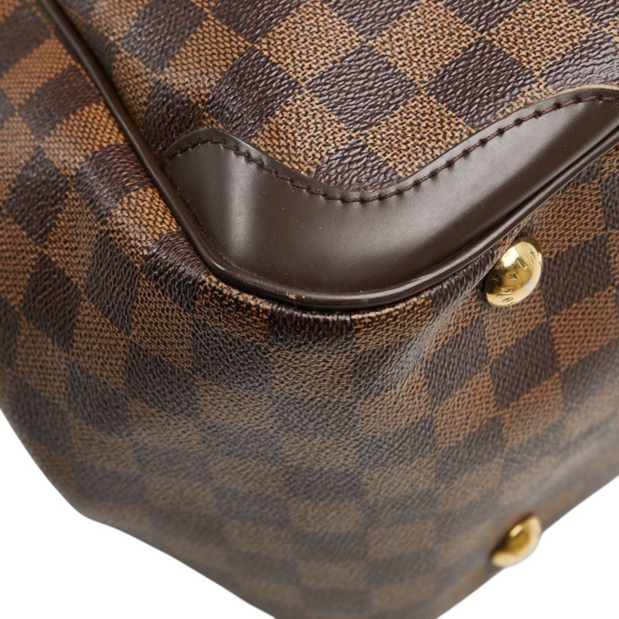 Louis Vuitton Louis Vuitton Damier Verona PM Handbag N41117 Brown Leather Women's LOUIS VUITTON Size ONE SIZE - 7 Thumbnail