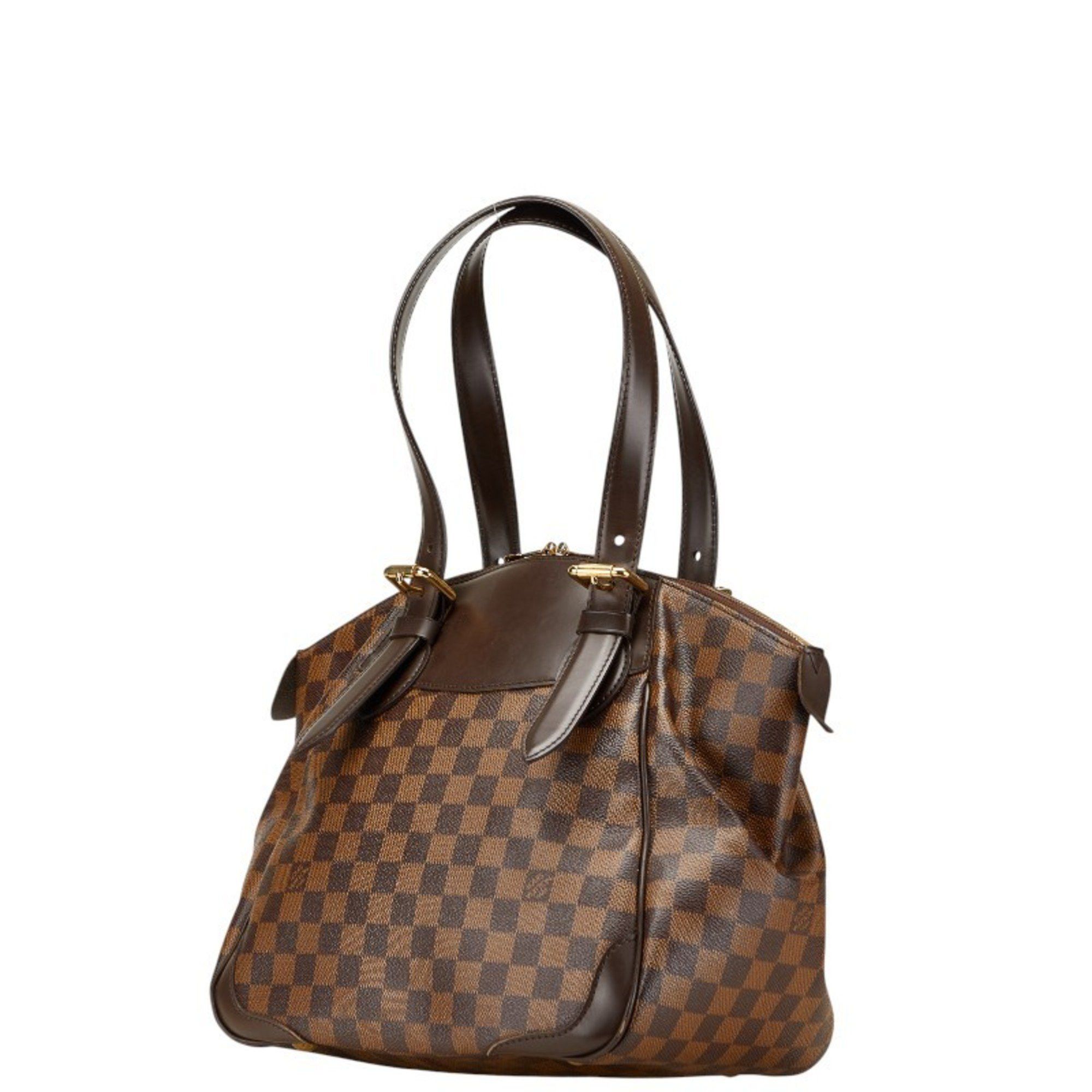 Louis Vuitton Louis Vuitton Damier Verona PM Handbag N41117 Brown Leather Women's LOUIS VUITTON Size ONE SIZE - 2 Thumbnail