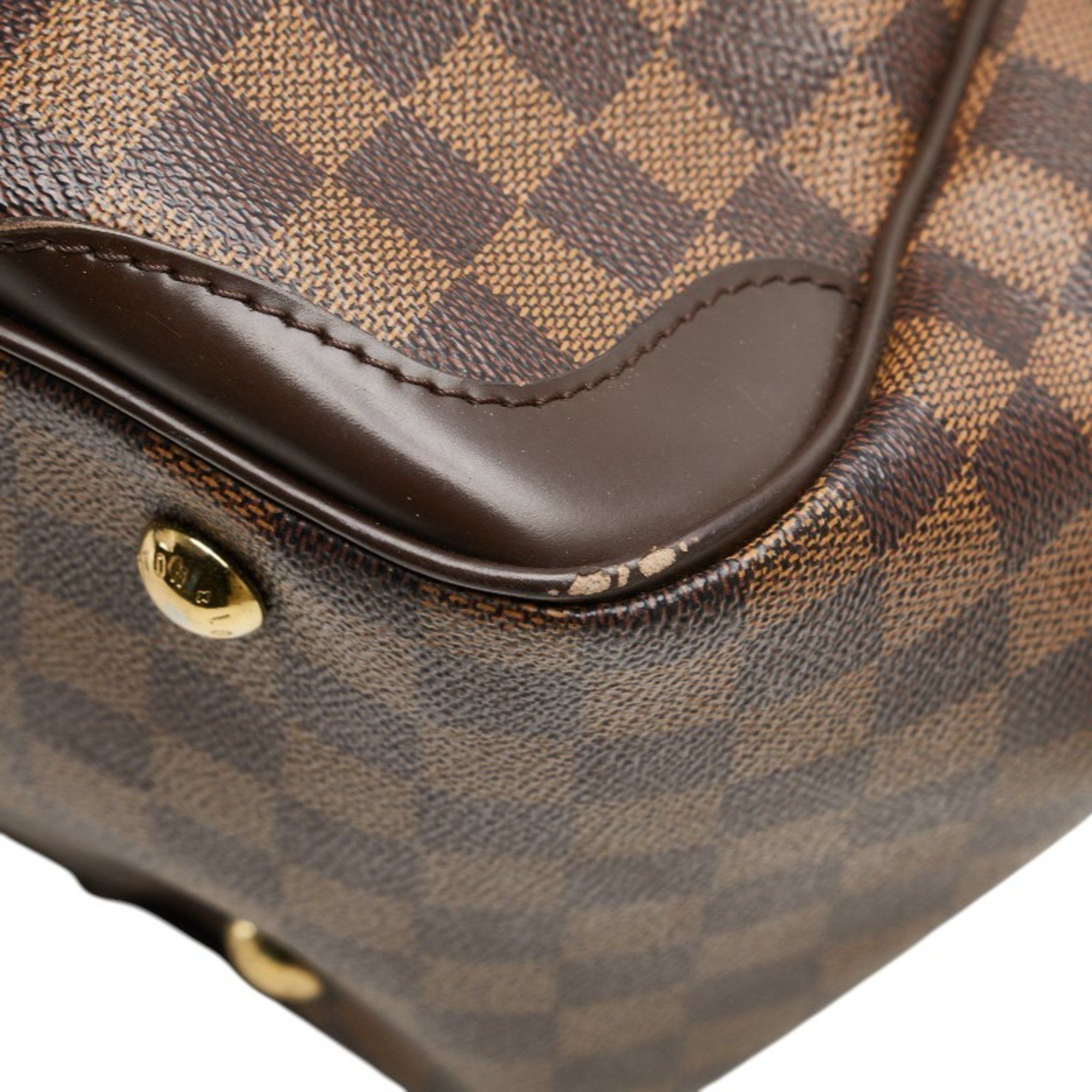 Louis Vuitton Louis Vuitton Damier Verona PM Handbag N41117 Brown Leather Women's LOUIS VUITTON Size ONE SIZE - 5 Thumbnail
