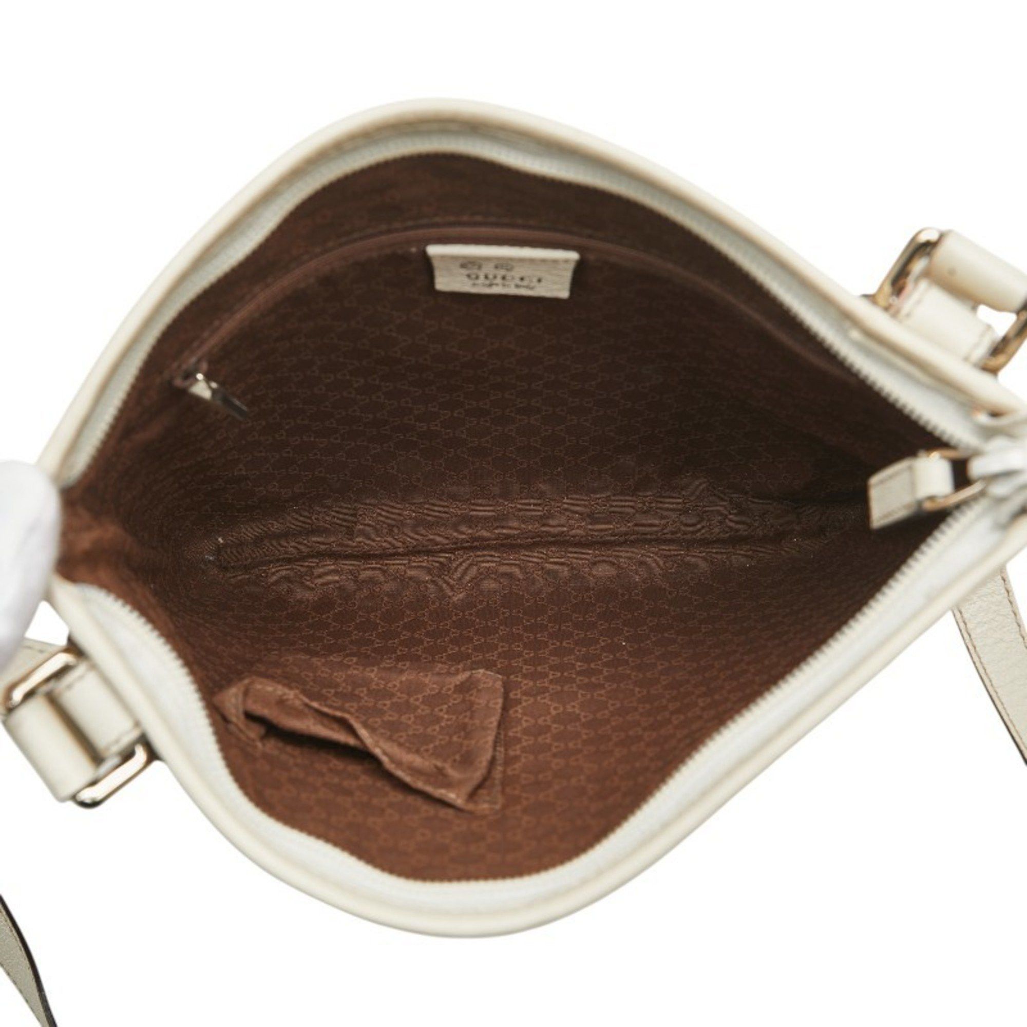 Gucci Gucci GG Supreme Boot Print Crossbody Shoulder Bag 257246 Beige Multicolor Leather Women's GUCCI Size ONE SIZE - 8 Thumbnail