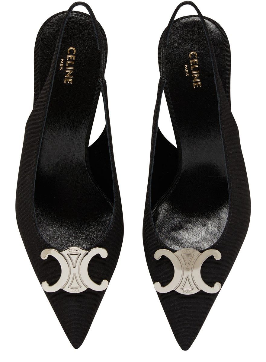 Celine Celine alma Triomphe slingback in gros-grain Size US 5 / IT 35 - 4 Thumbnail