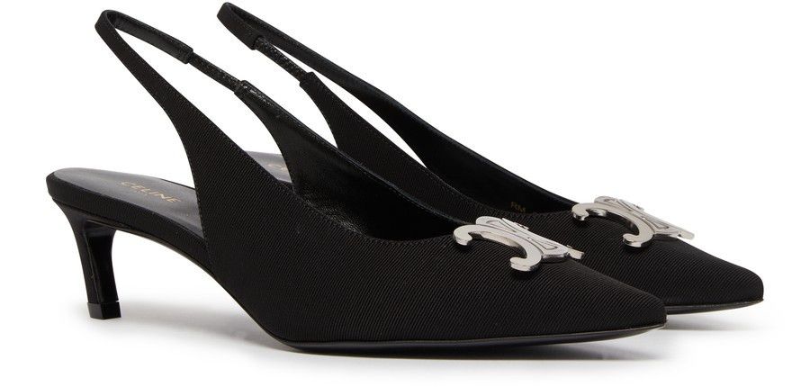 Celine Celine alma Triomphe slingback in gros-grain Size US 12 / IT 42 - 2 Thumbnail