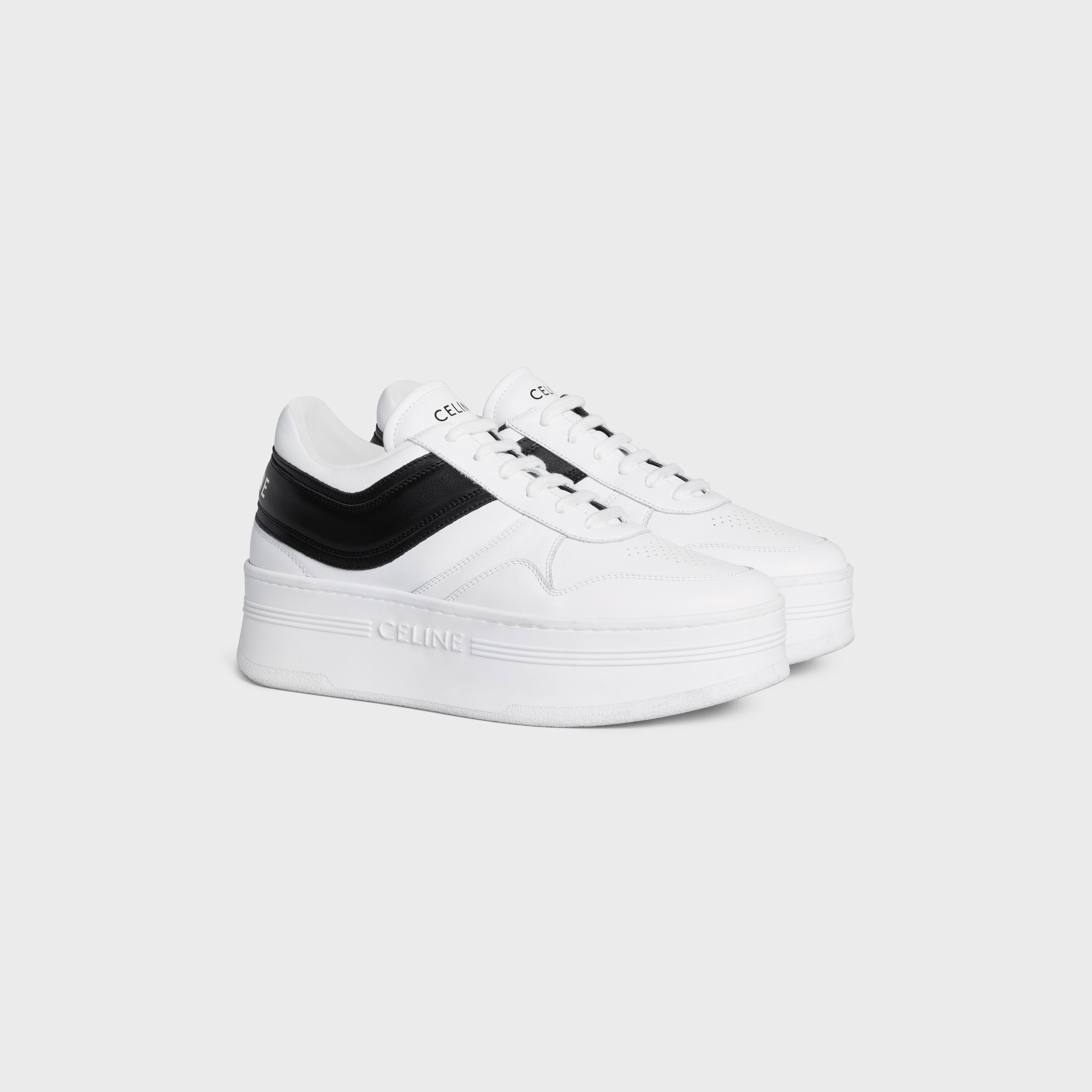 Celine CELINE BLOCK SNEAKERS WITH WEDGE OUTSOLE IN CALFSKIN Size US 12 / IT 42 - 2 Thumbnail