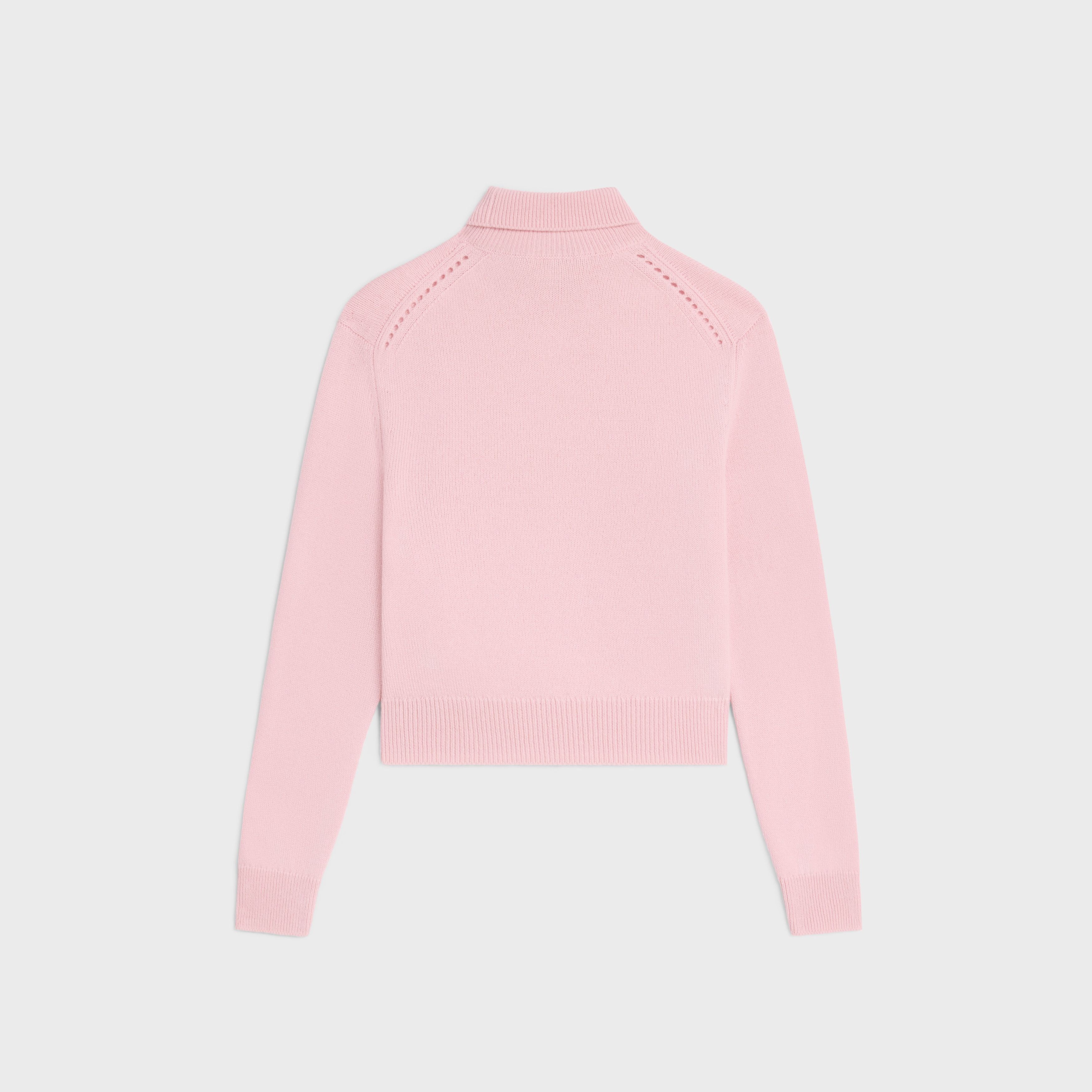 Celine turtleneck sweater in scottish cashmere light pink Size XS / US 0-2 / IT 36-38 - 2 Thumbnail