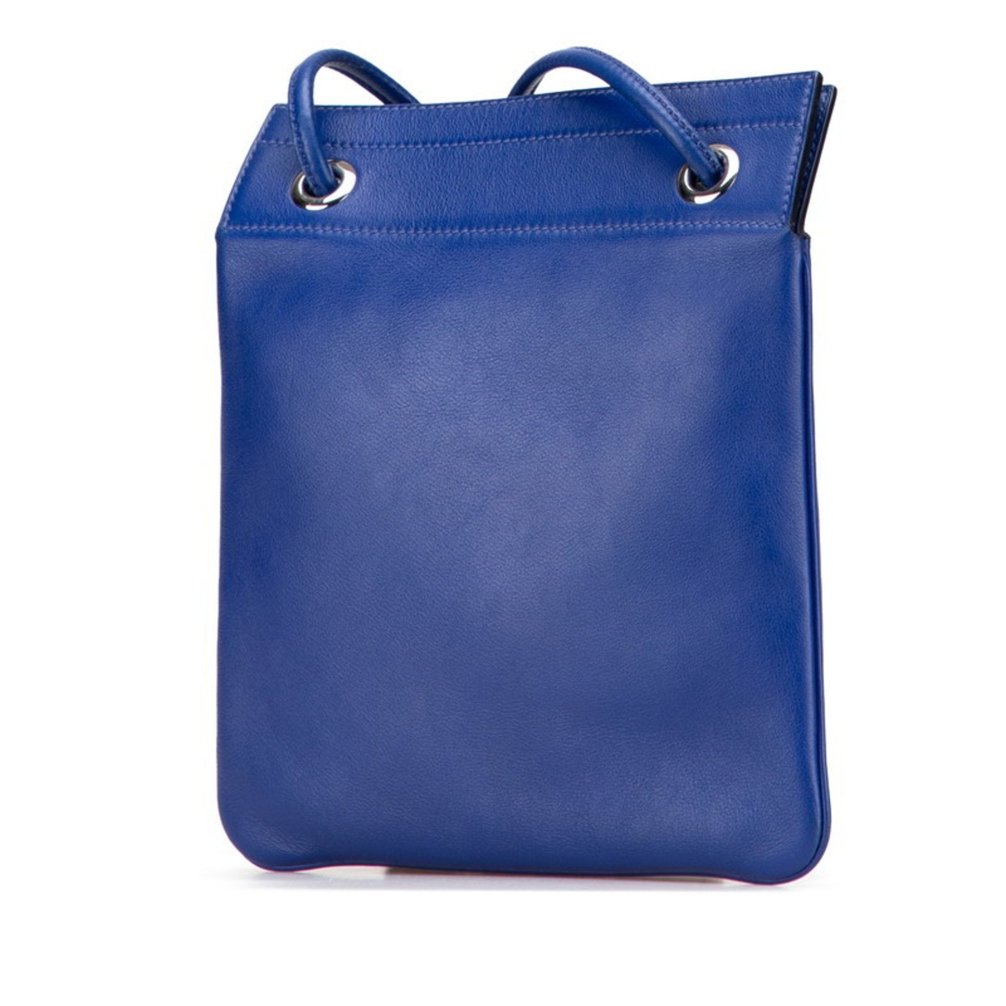 Hermes Hermès Aline Mini Crossbody Shoulder Bag Blue Swift Women's HERMES Size ONE SIZE - 2 Thumbnail
