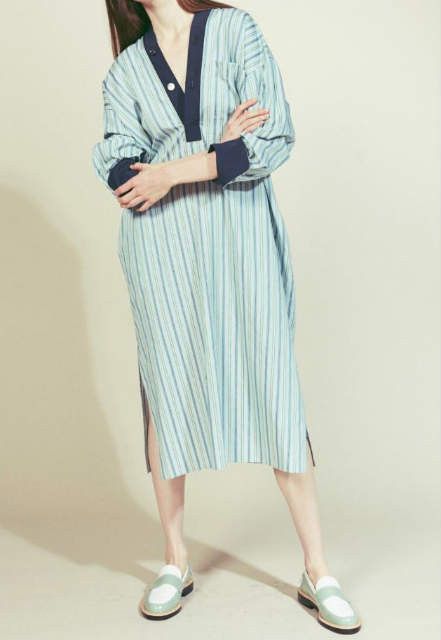 Other Other beautiful people REGIMENTAL STRIPE SPRIT Cotton Dress Cotton Dresses 1925104001 DUTY FREE for USA Size ONE SIZE - 8 Thumbnail