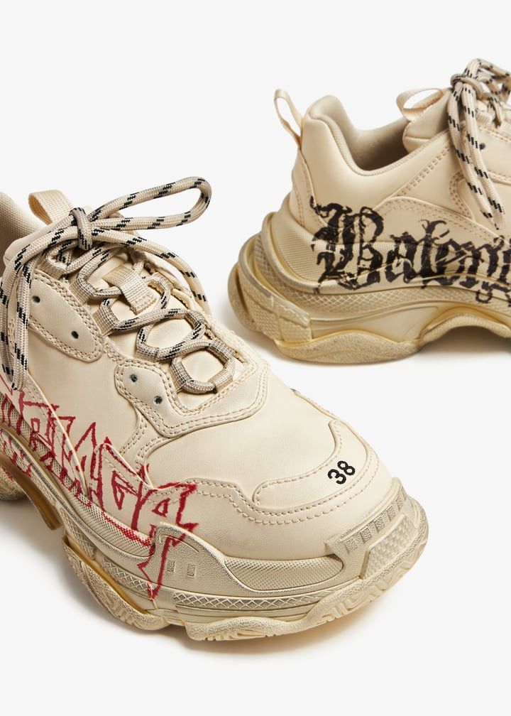 Balenciaga Balenciaga Triple S DIY Metal Sneakers SIZE 40 Size ONE SIZE - 4 Thumbnail