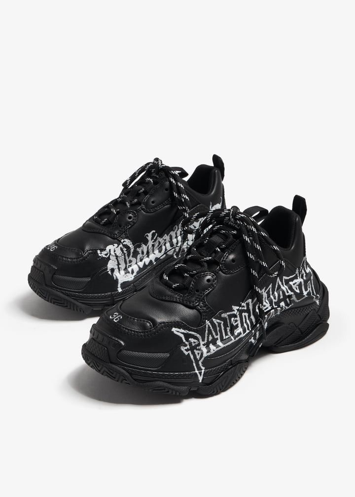 Balenciaga Balenciaga Triple S DIY Metal Sneakers SIZE 35 Size ONE SIZE - 4 Thumbnail