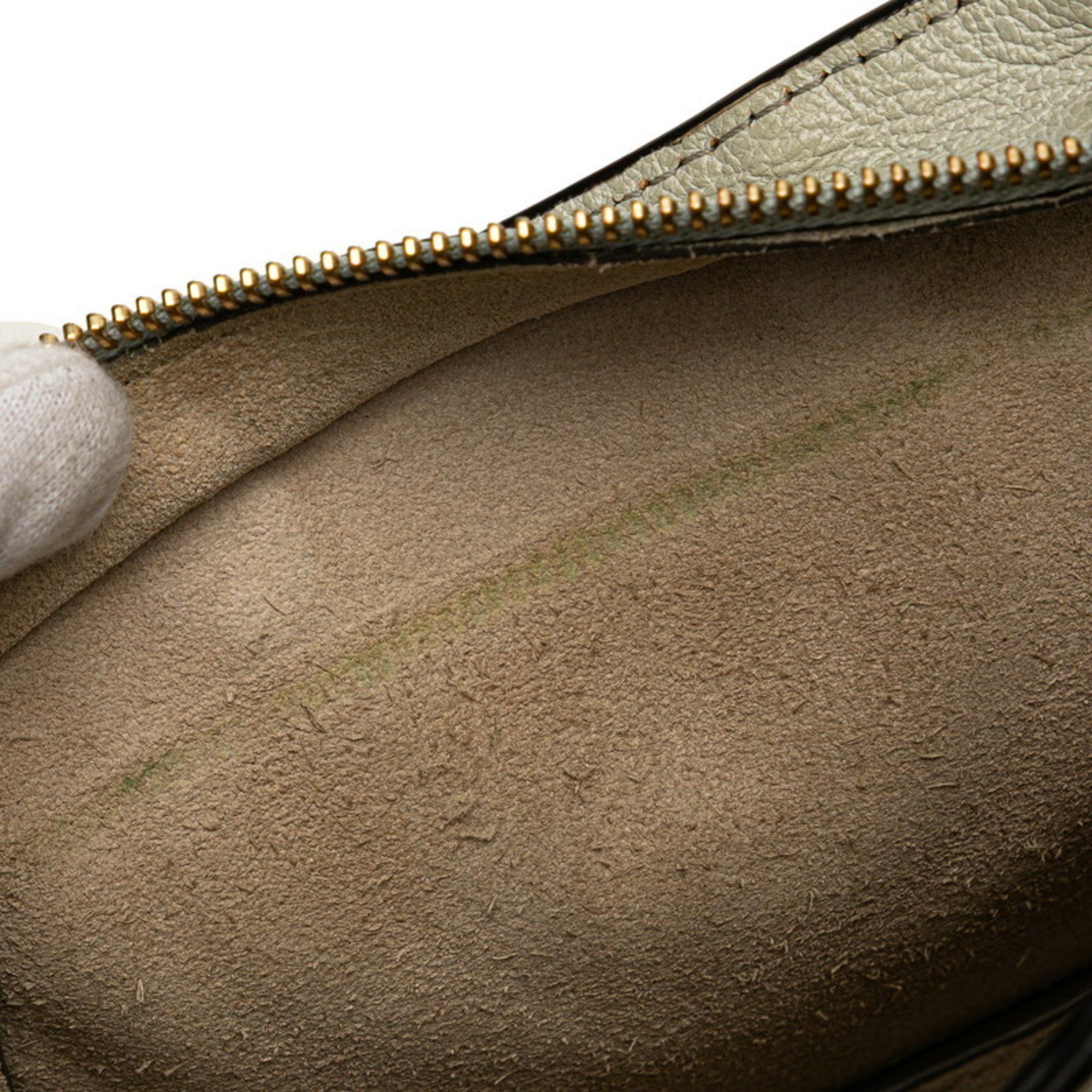 Chloe Chloé Chloe Pixie handbag, chain shoulder bag, 2-way, gray leather and suede, women's Size ONE SIZE - 4 Thumbnail
