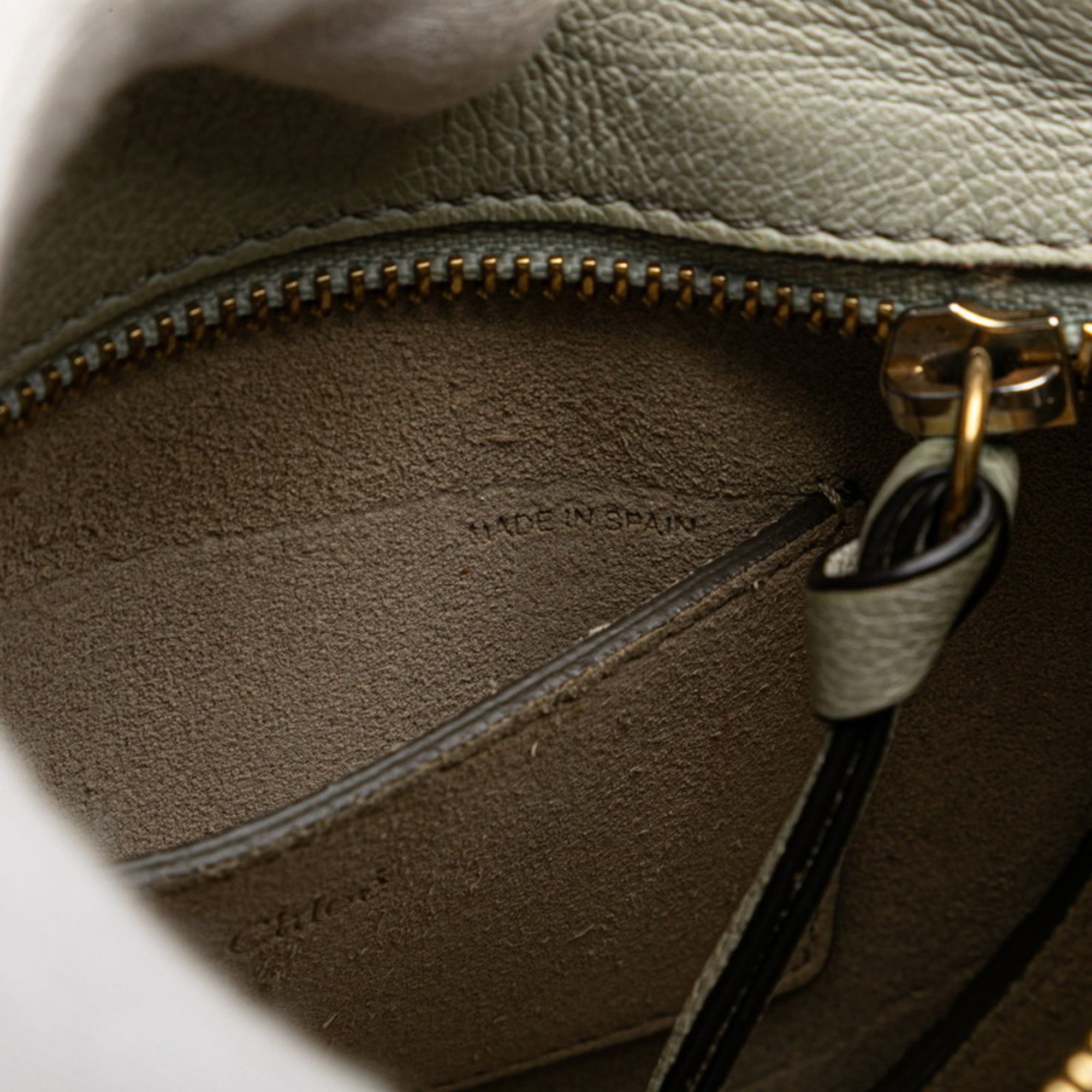 Chloe Chloé Chloe Pixie handbag, chain shoulder bag, 2-way, gray leather and suede, women's Size ONE SIZE - 9 Thumbnail