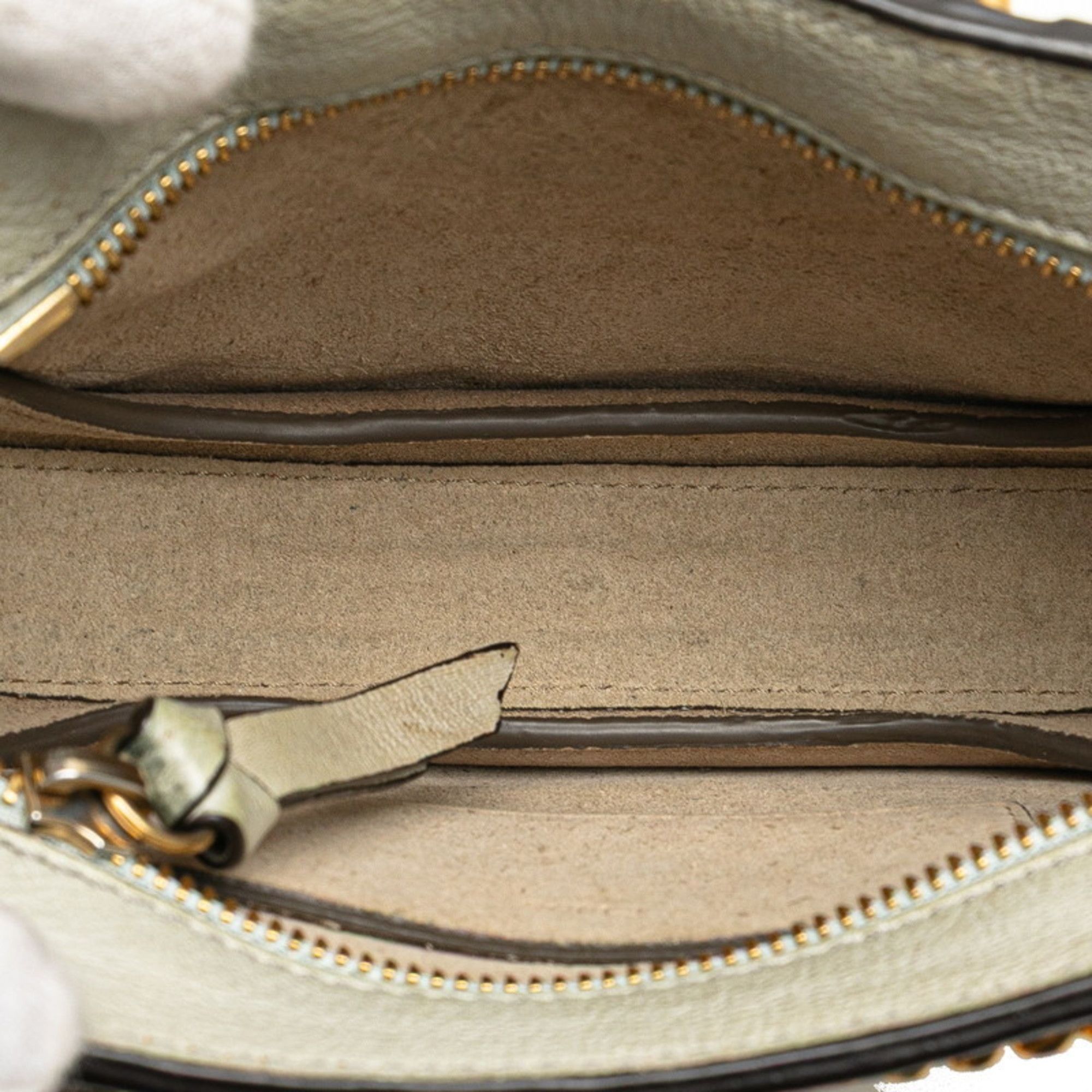 Chloe Chloé Chloe Pixie handbag, chain shoulder bag, 2-way, gray leather and suede, women's Size ONE SIZE - 6 Thumbnail