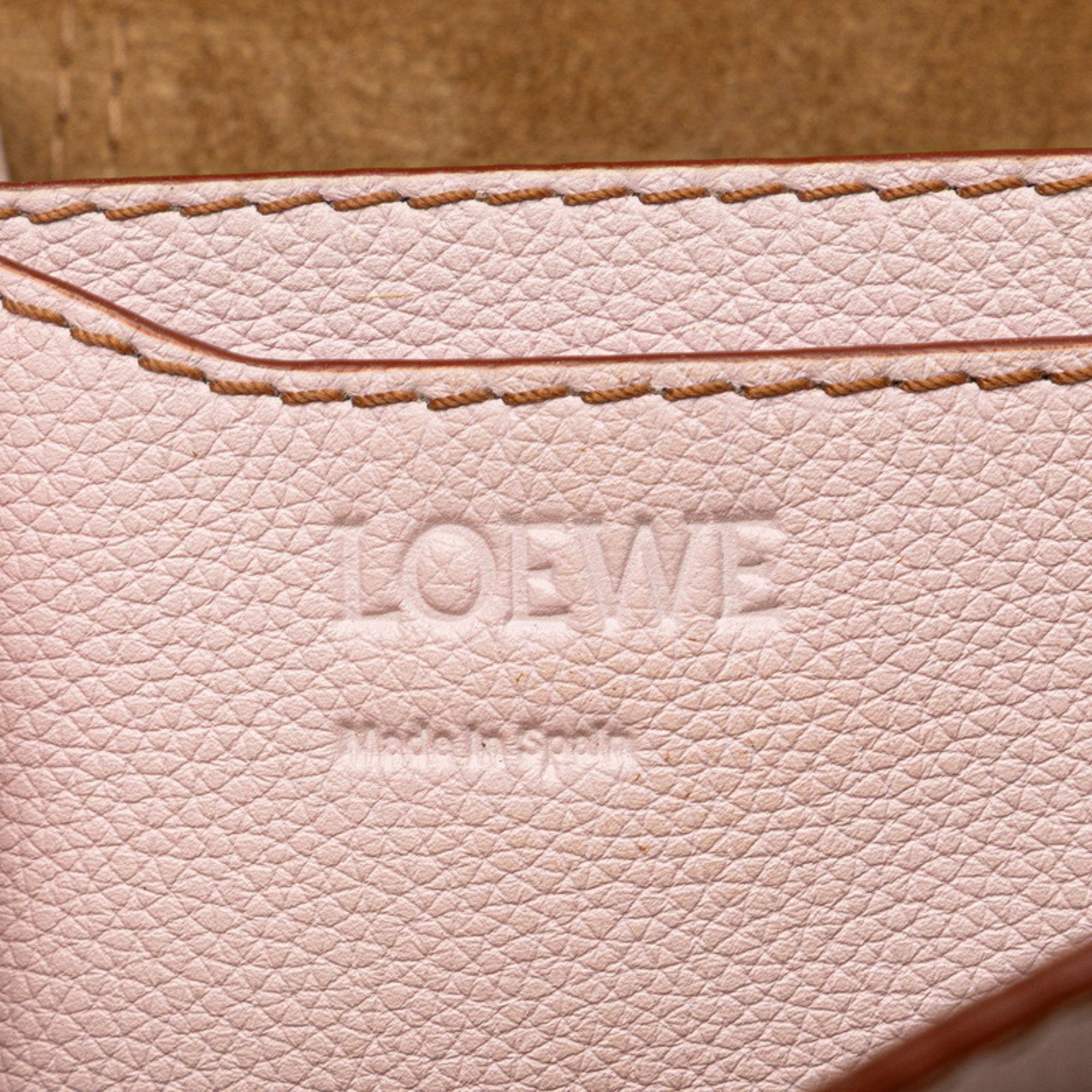Loewe LOEWE Barcelona Shoulder Bag in Pink and Brown Leather for Women Size ONE SIZE - 6 Thumbnail