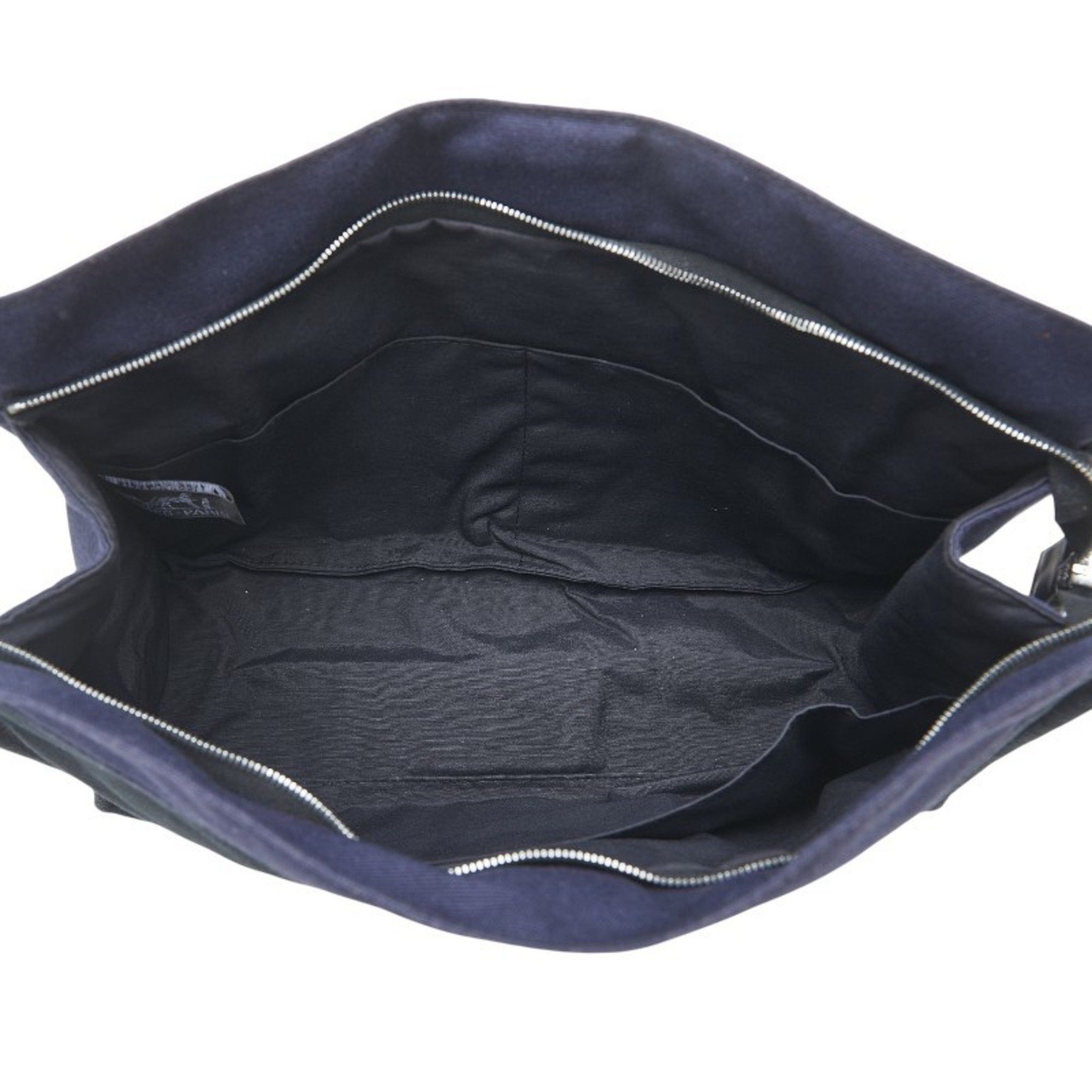 Hermes Hermes Foulet Clutch Bag/Second Bag Navy/Black Canvas Women's HERMES Size ONE SIZE - 9 Thumbnail