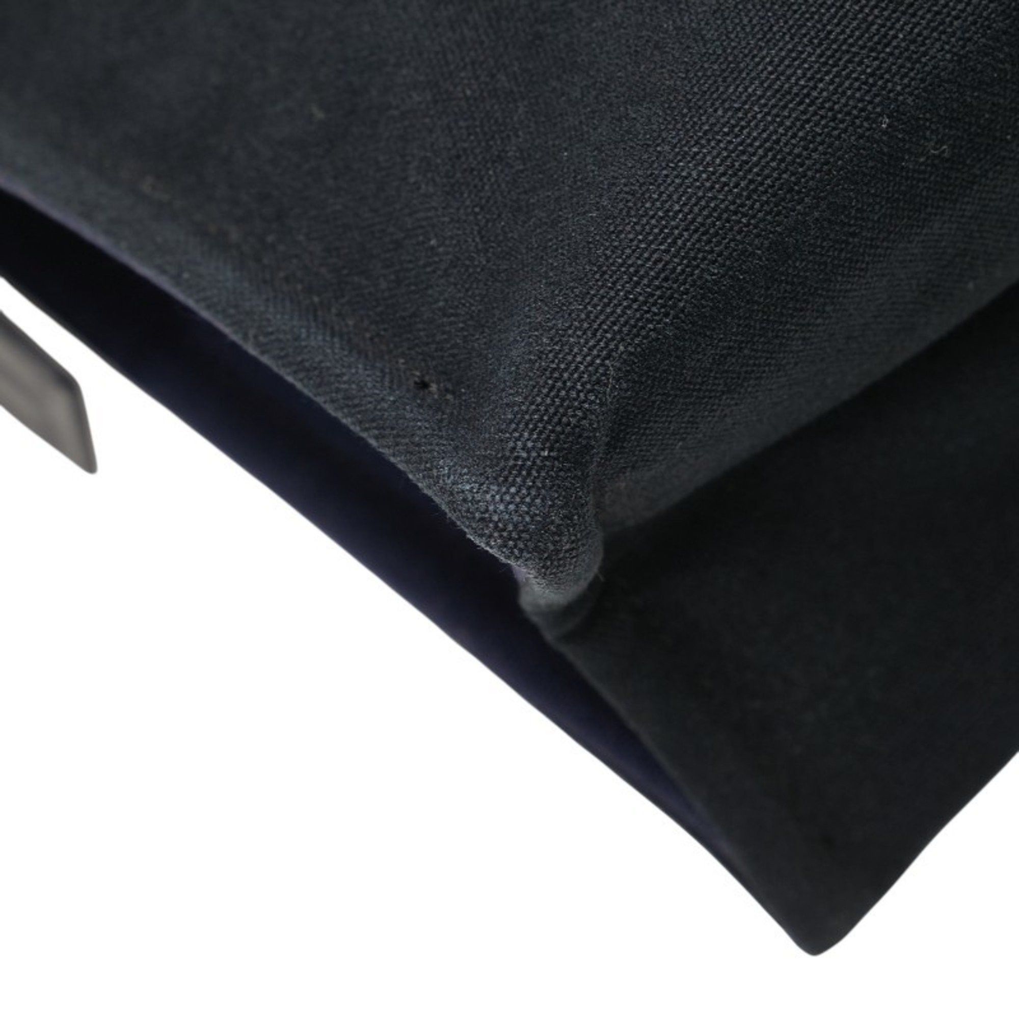 Hermes Hermes Foulet Clutch Bag/Second Bag Navy/Black Canvas Women's HERMES Size ONE SIZE - 7 Thumbnail