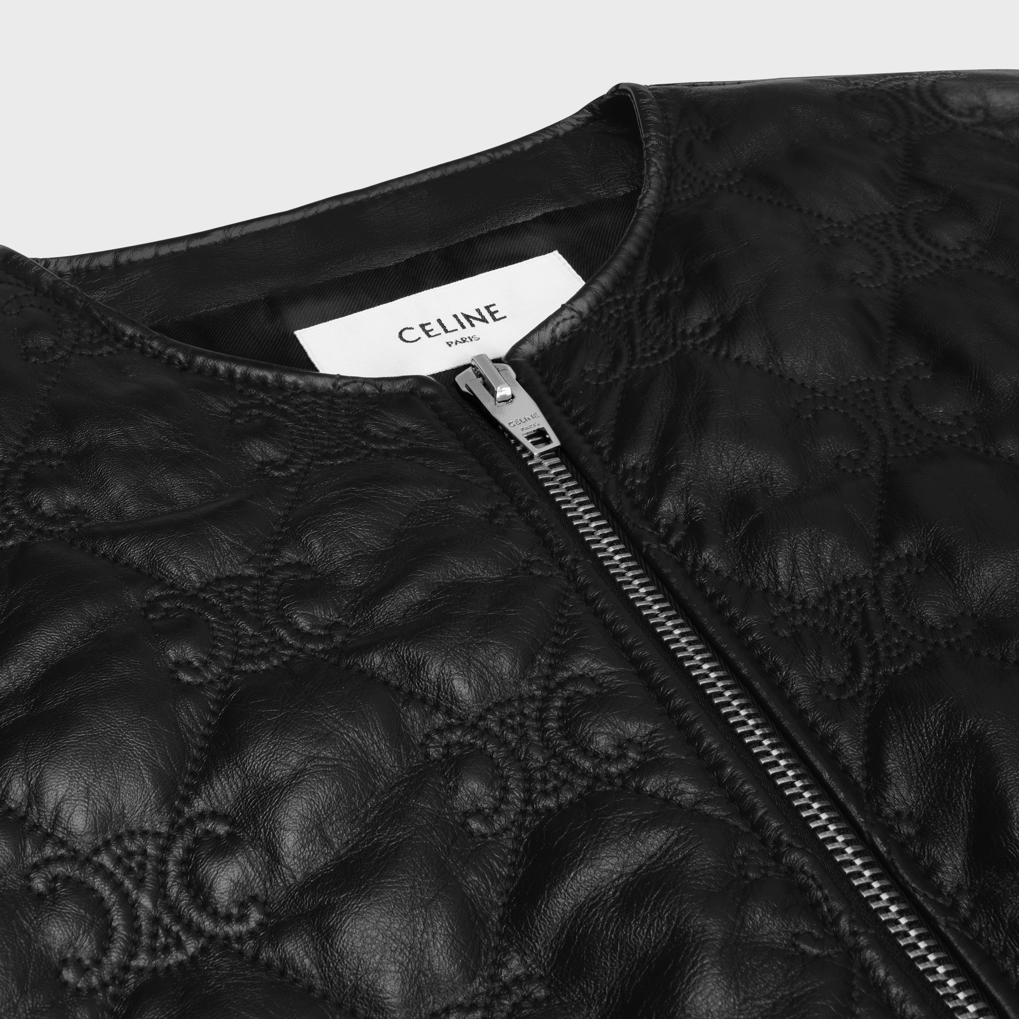 Celine triomphe bomber jacket in soft lambskin Size XS / US 0-2 / IT 36-38 - 3 Thumbnail