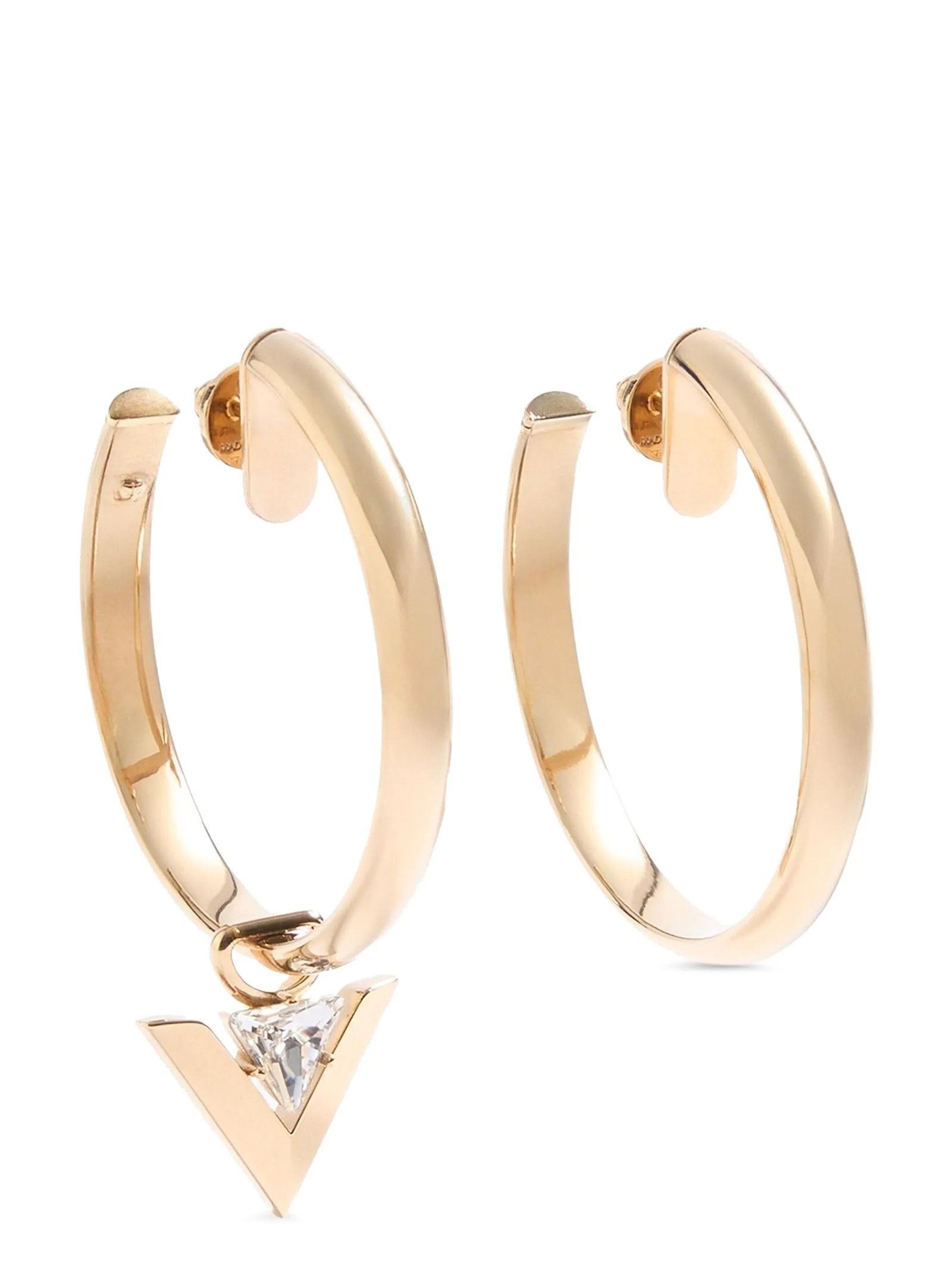 Valentino Valentino Garavani 'Je Les V' Hoop Earrings Size ONE SIZE - 2 Thumbnail