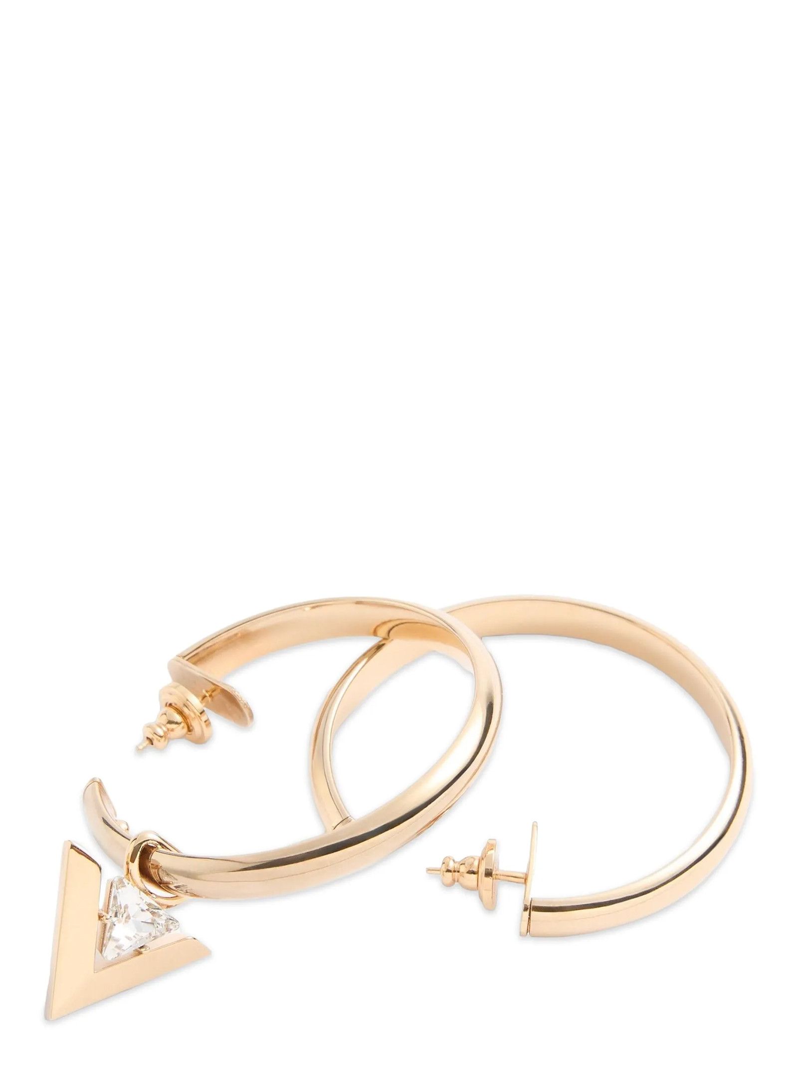 Valentino Valentino Garavani 'Je Les V' Hoop Earrings Size ONE SIZE - 3 Thumbnail