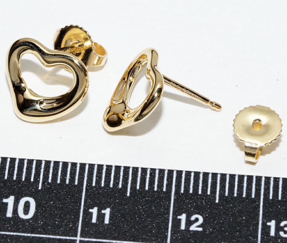 Tiffany & Co. Tiffany & Co. Tiffany & Co. Elsa Peretti Open Heart Au750 Earrings Crocodile skin Earrings DUTY FREE for USA Size ONE SIZE - 3 Thumbnail
