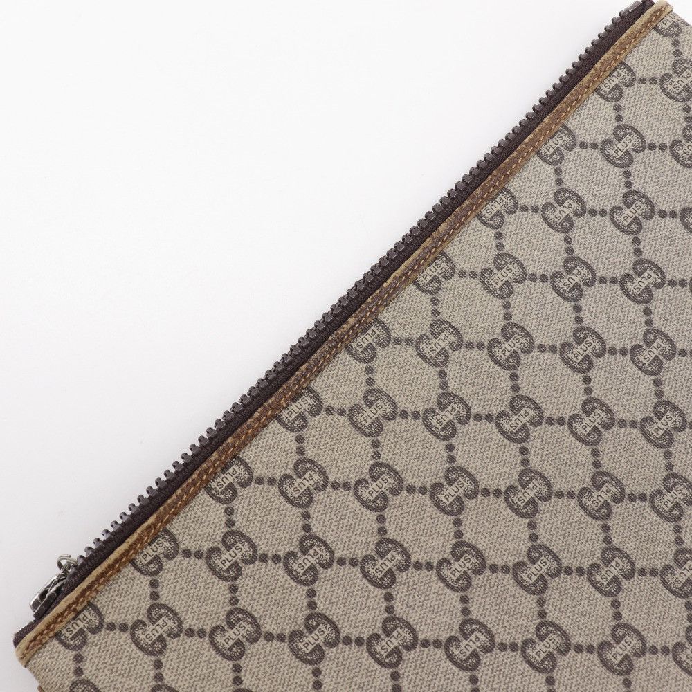 Gucci Gucci Gucci Old Gucci GG Plus Pouch Canvas Clutch Bag DUTY FREE for USA Size ONE SIZE - 11 Thumbnail