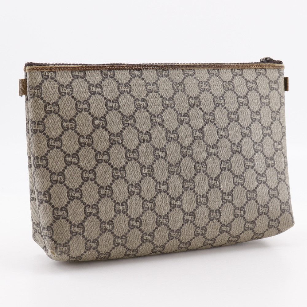 Gucci Gucci Gucci Old Gucci GG Plus Pouch Canvas Clutch Bag DUTY FREE for USA Size ONE SIZE - 3 Thumbnail