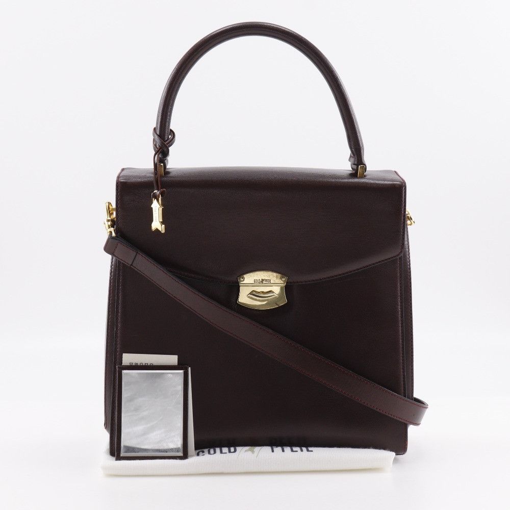 Other Other Gold Pfeil Calf 2way Bag Leather Shoulder Bag DUTY FREE for USA Size ONE SIZE - 19 Thumbnail