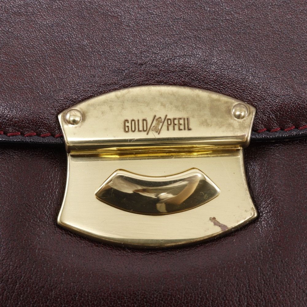 Other Other Gold Pfeil Calf 2way Bag Leather Shoulder Bag DUTY FREE for USA Size ONE SIZE - 8 Thumbnail