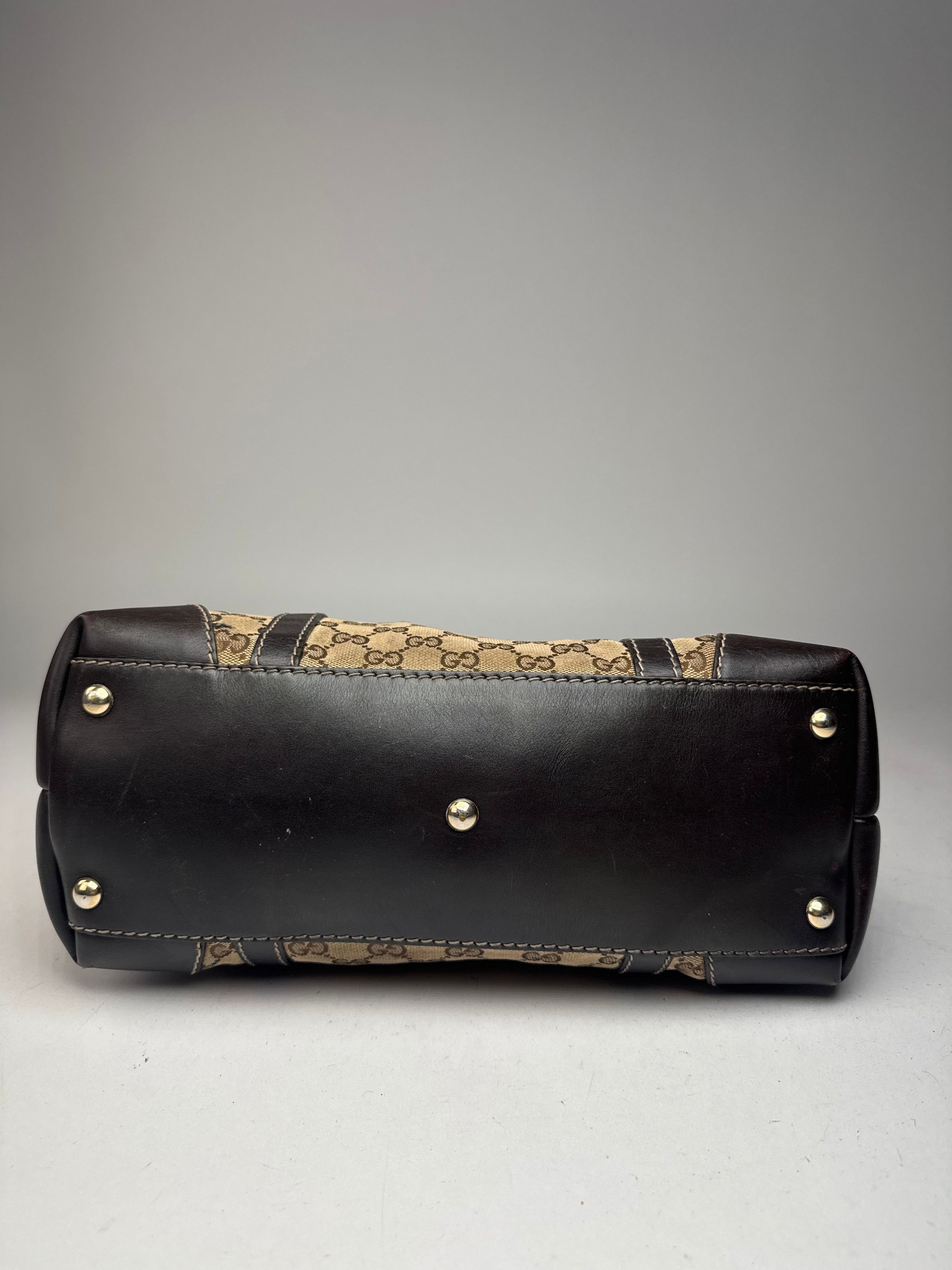 Gucci Vintage Monogram Handbag beige brown Size ONE SIZE - 13 Thumbnail