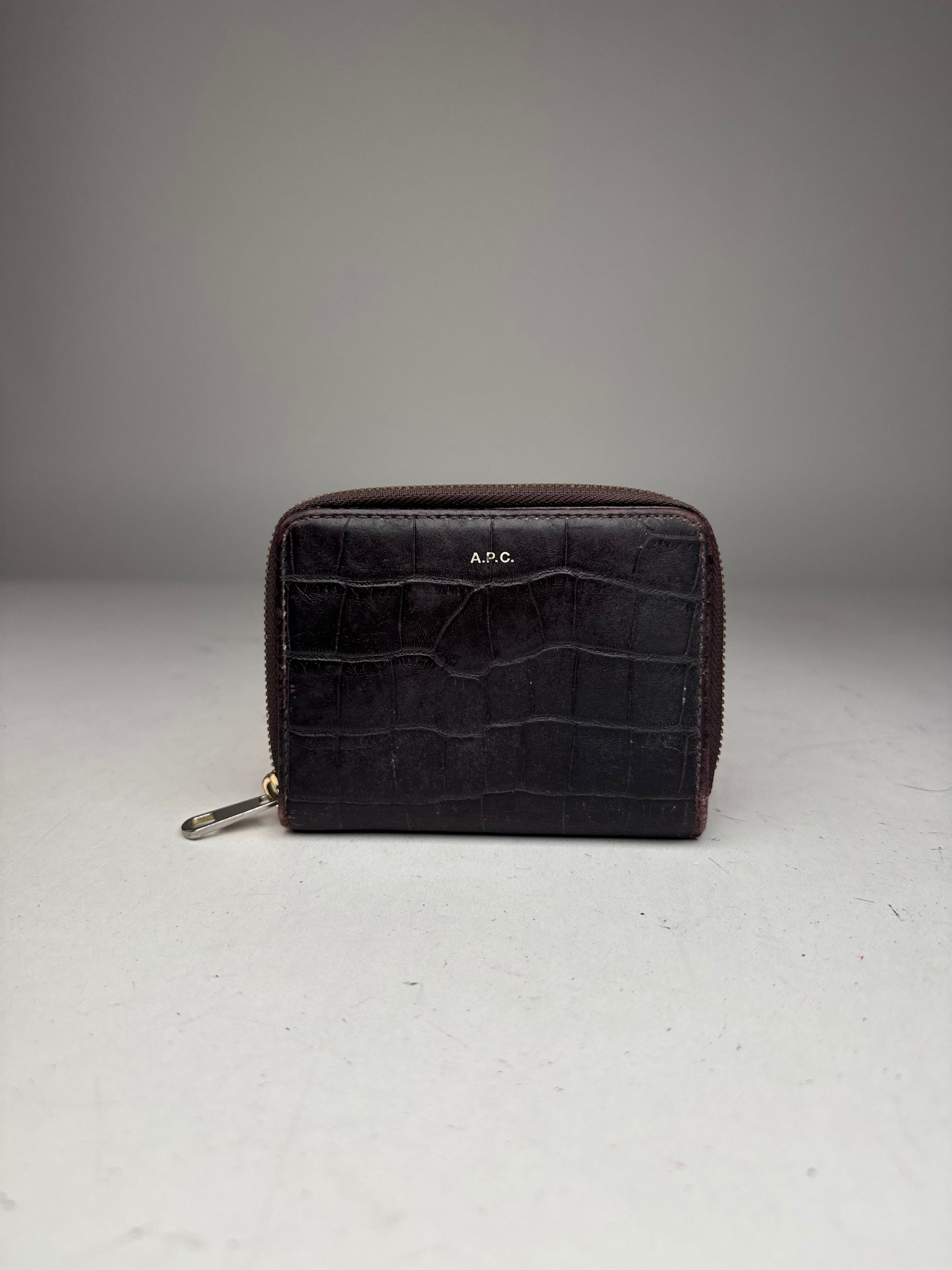 A.P.C. Vintage APC leather Wallet Crocodile Emblossed Purple Size ONE SIZE - 8 Thumbnail