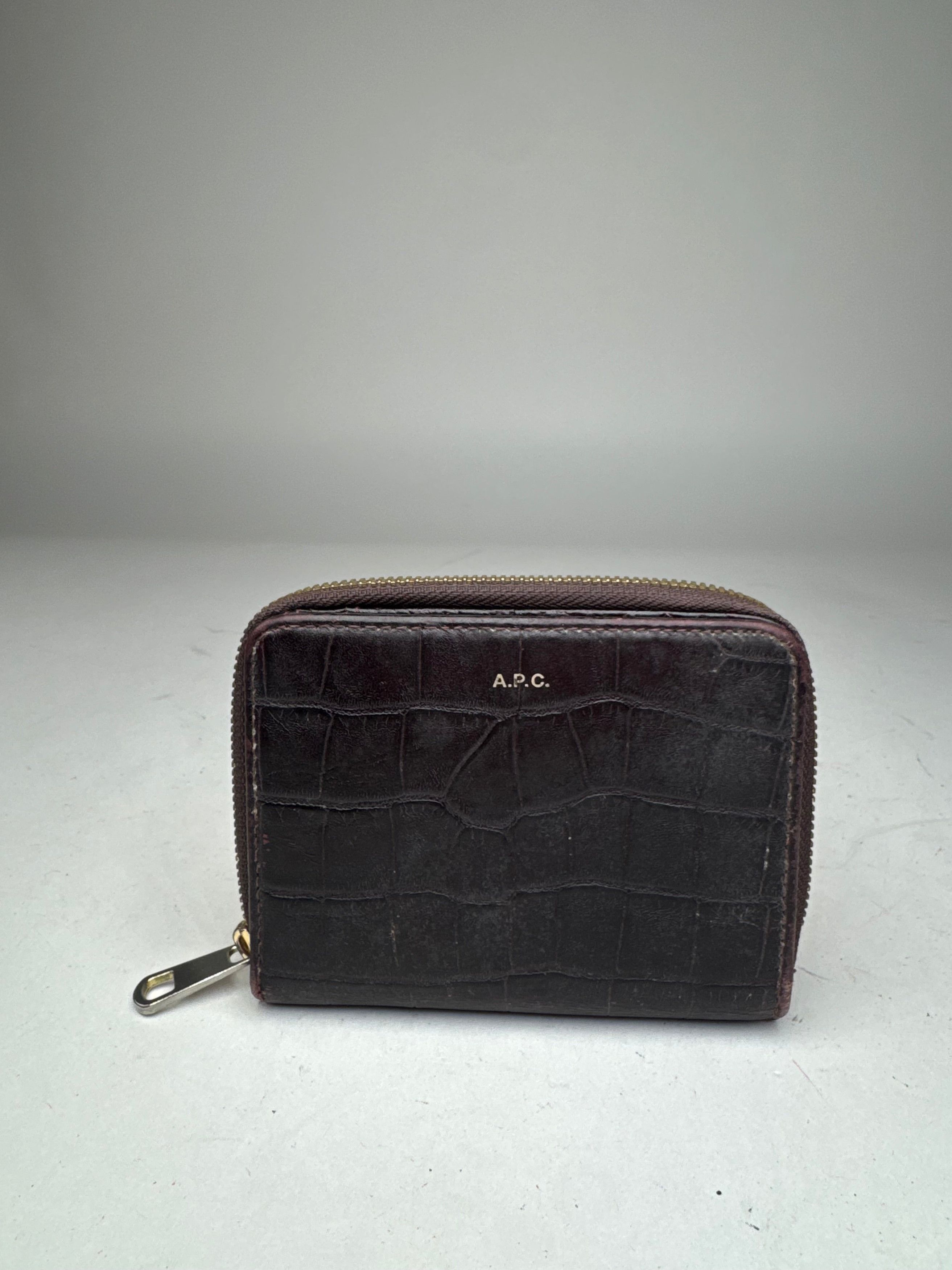 A.P.C. Vintage APC leather Wallet Crocodile Emblossed Purple Size ONE SIZE - 10 Thumbnail