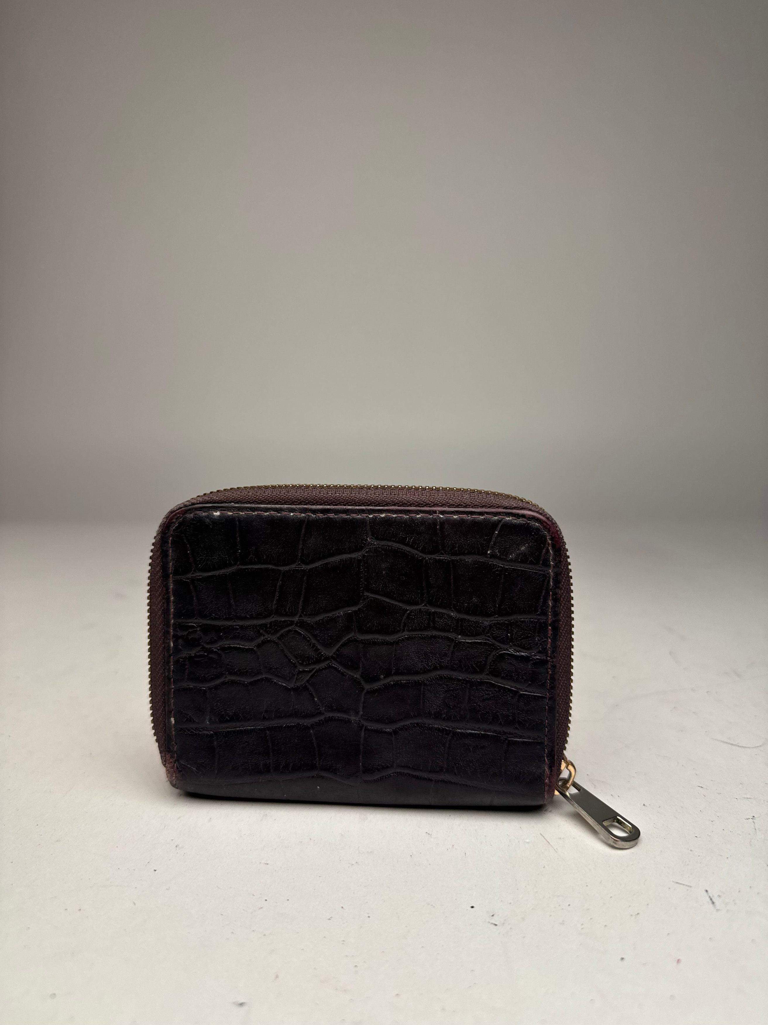 A.P.C. Vintage APC leather Wallet Crocodile Emblossed Purple Size ONE SIZE - 2 Thumbnail