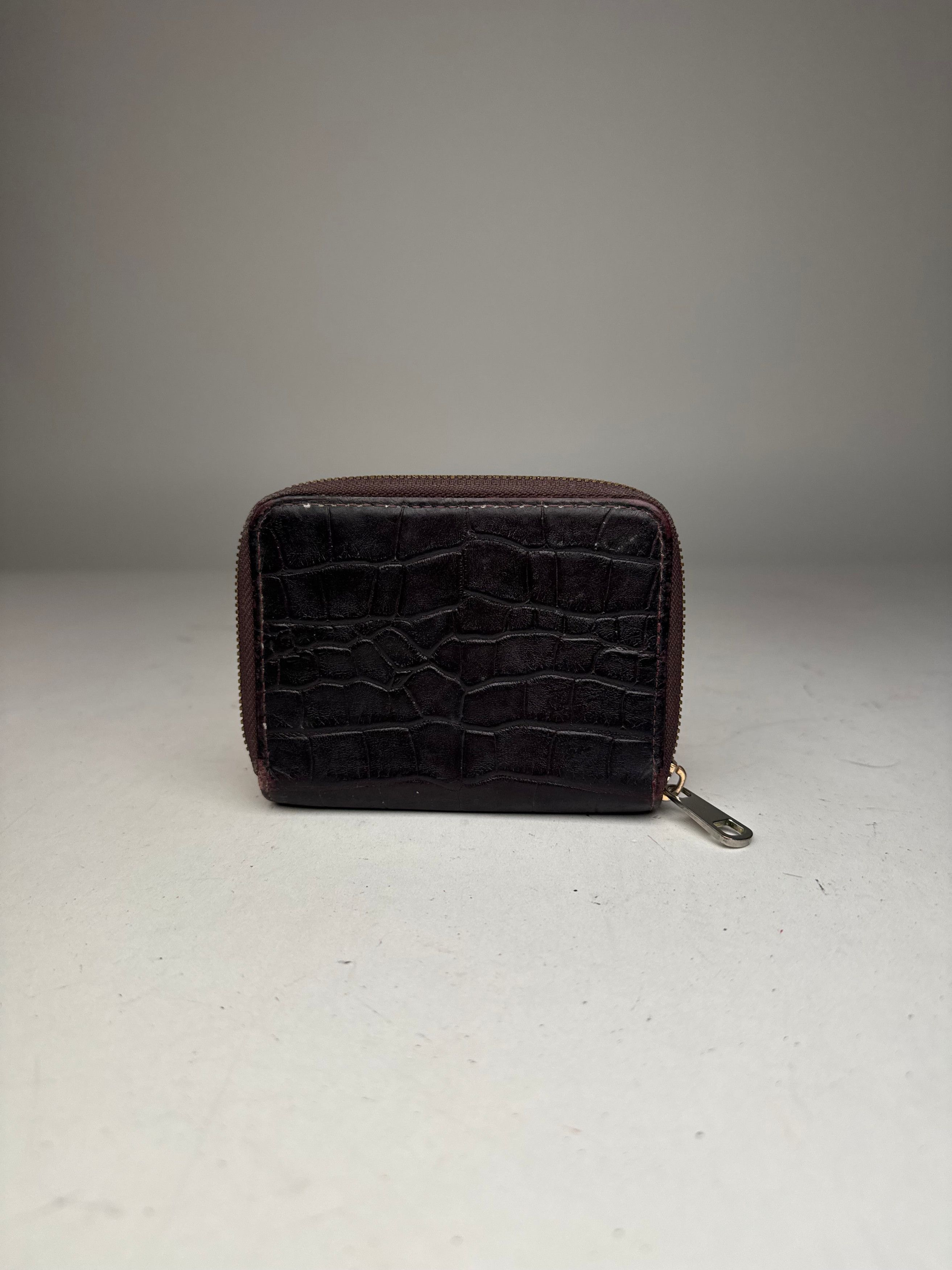 A.P.C. Vintage APC leather Wallet Crocodile Emblossed Purple Size ONE SIZE - 9 Thumbnail