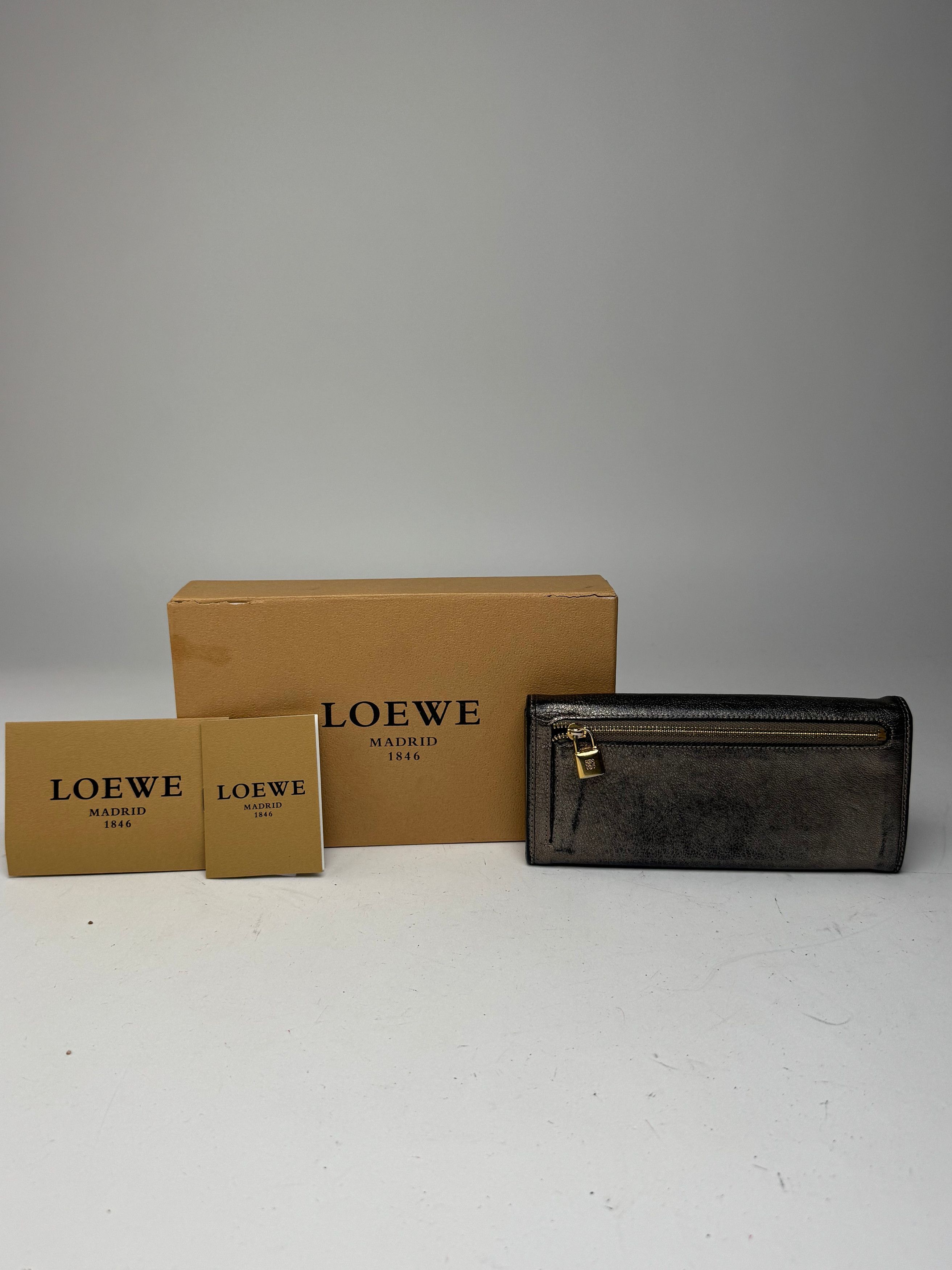 Loewe Vintage Madrid Leather Wallet Anthracite Size ONE SIZE - 2 Thumbnail