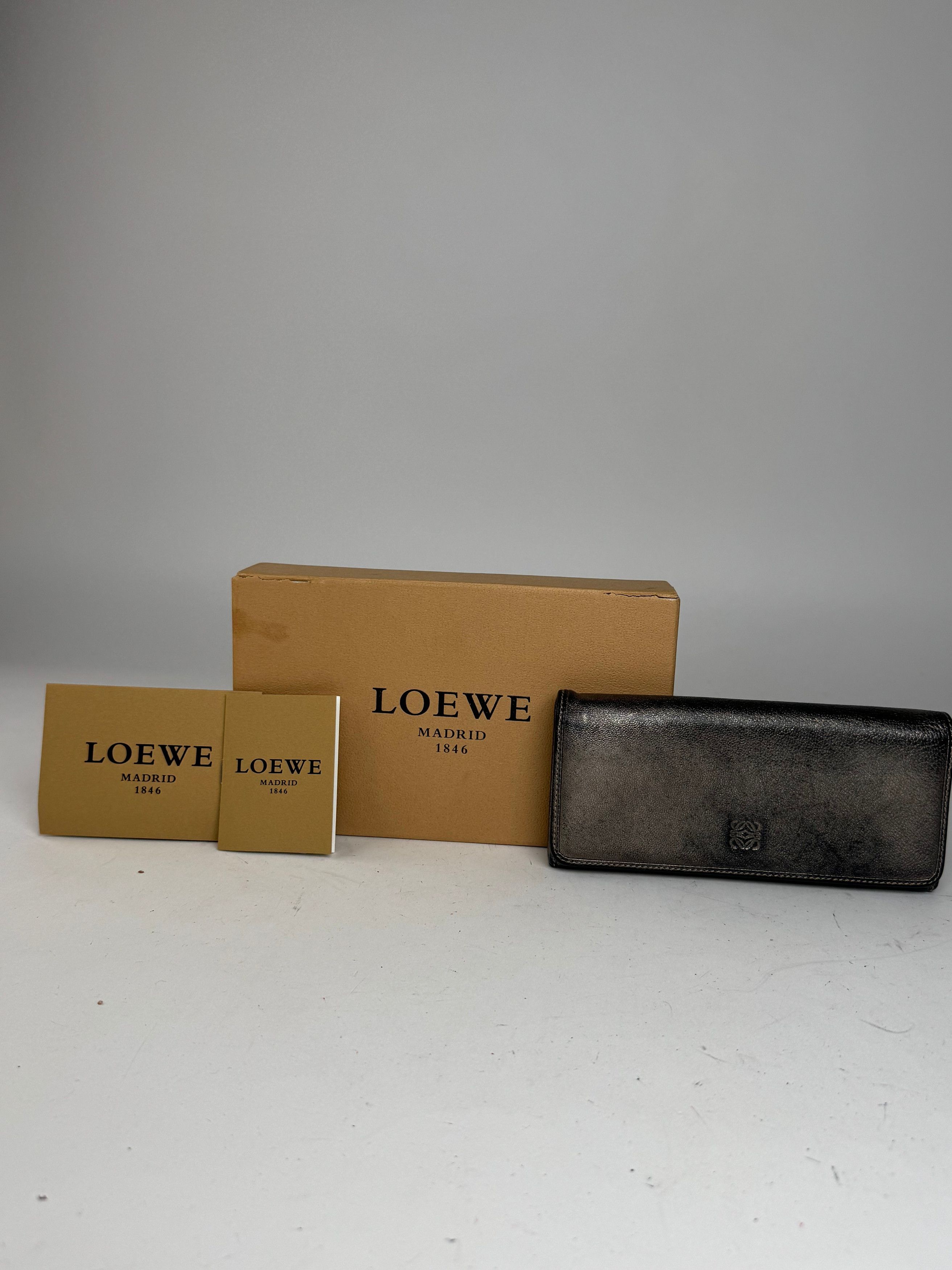 Loewe Vintage Madrid Leather Wallet Anthracite Size ONE SIZE - 12 Thumbnail