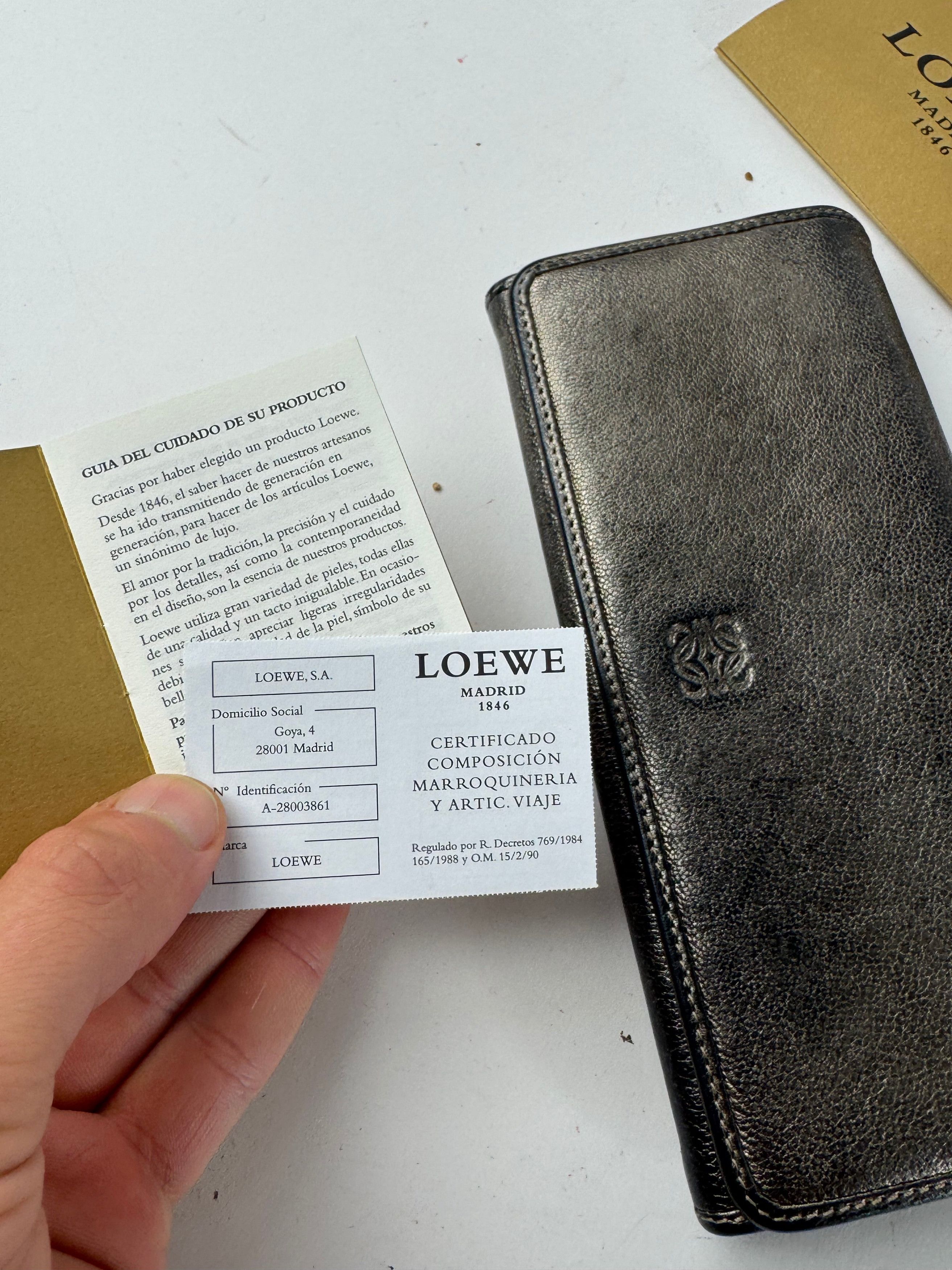 Loewe Vintage Madrid Leather Wallet Anthracite Size ONE SIZE - 10 Thumbnail