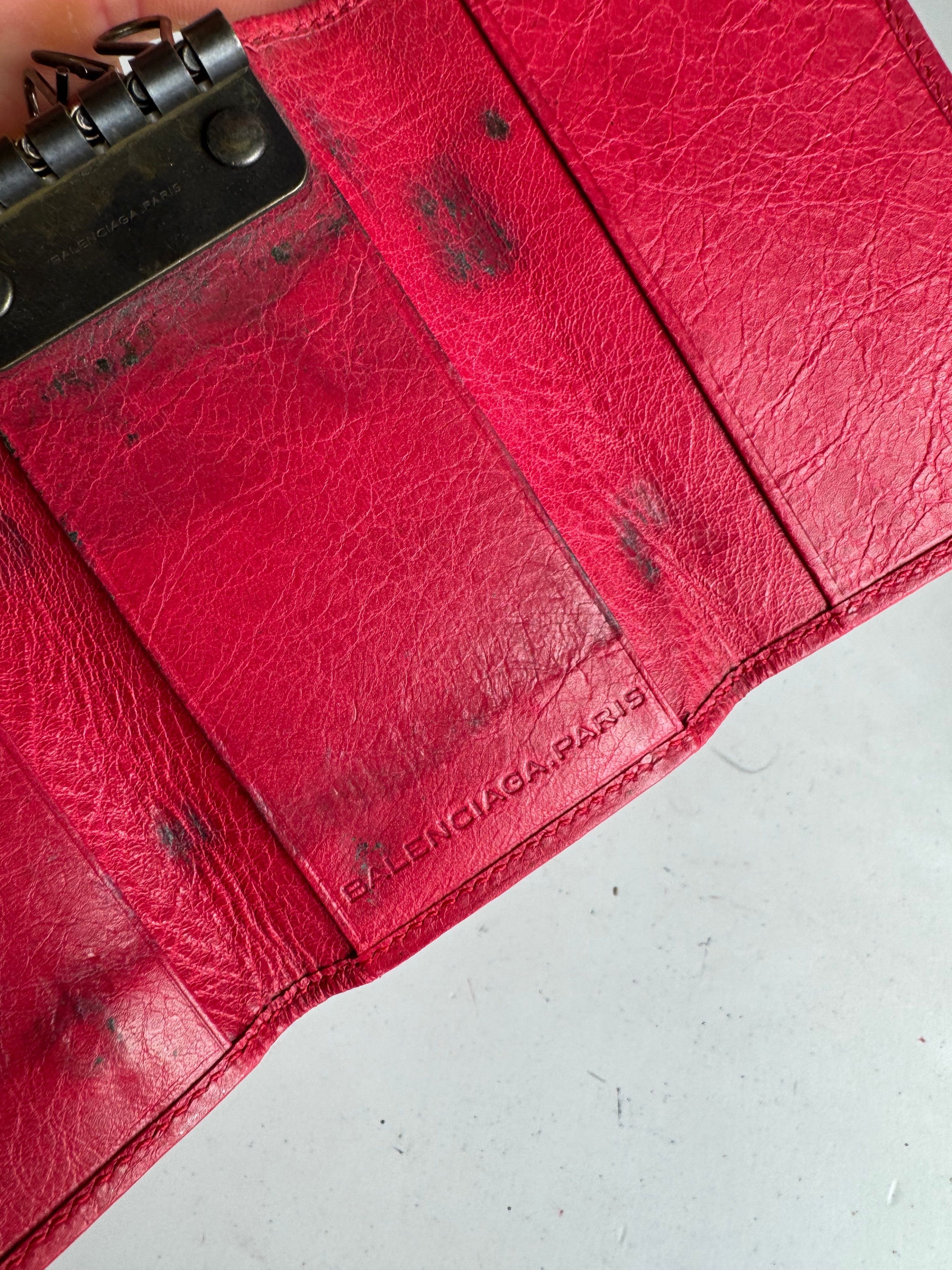 Balenciaga Vintage City Leather Key Holder red Size ONE SIZE - 7 Thumbnail