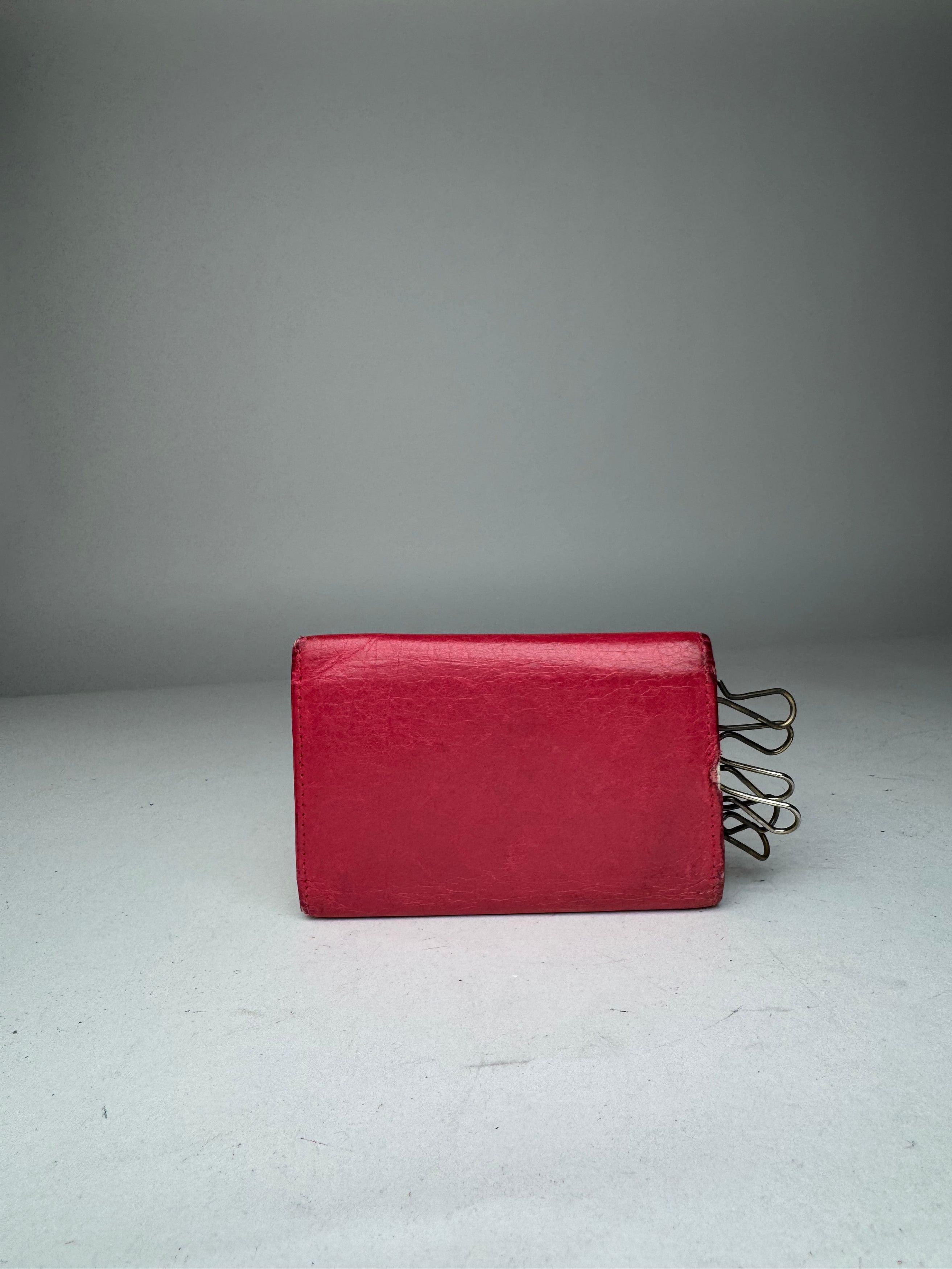 Balenciaga Vintage City Leather Key Holder red Size ONE SIZE - 2 Thumbnail
