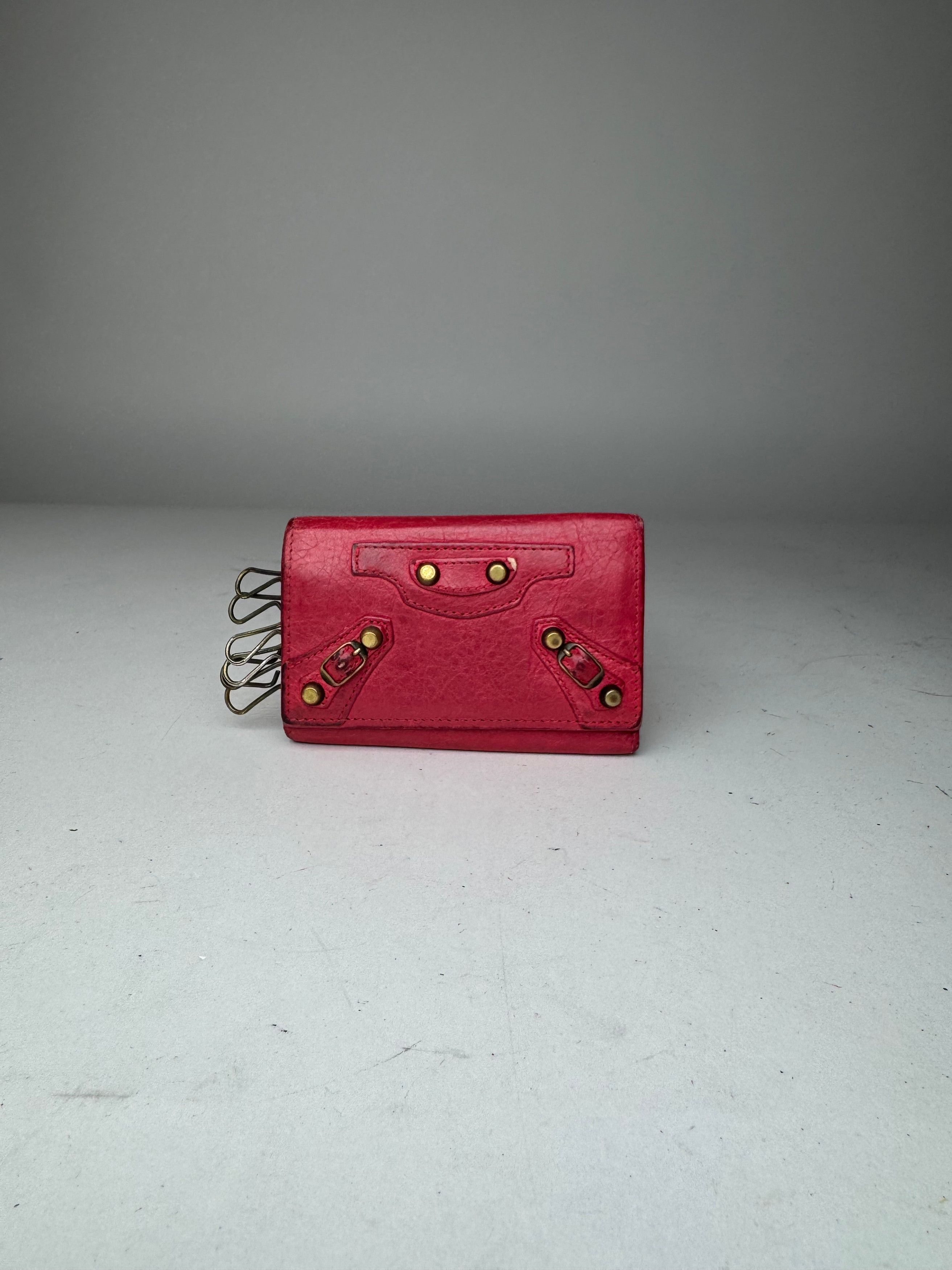 Balenciaga Vintage City Leather Key Holder red Size ONE SIZE - 11 Thumbnail