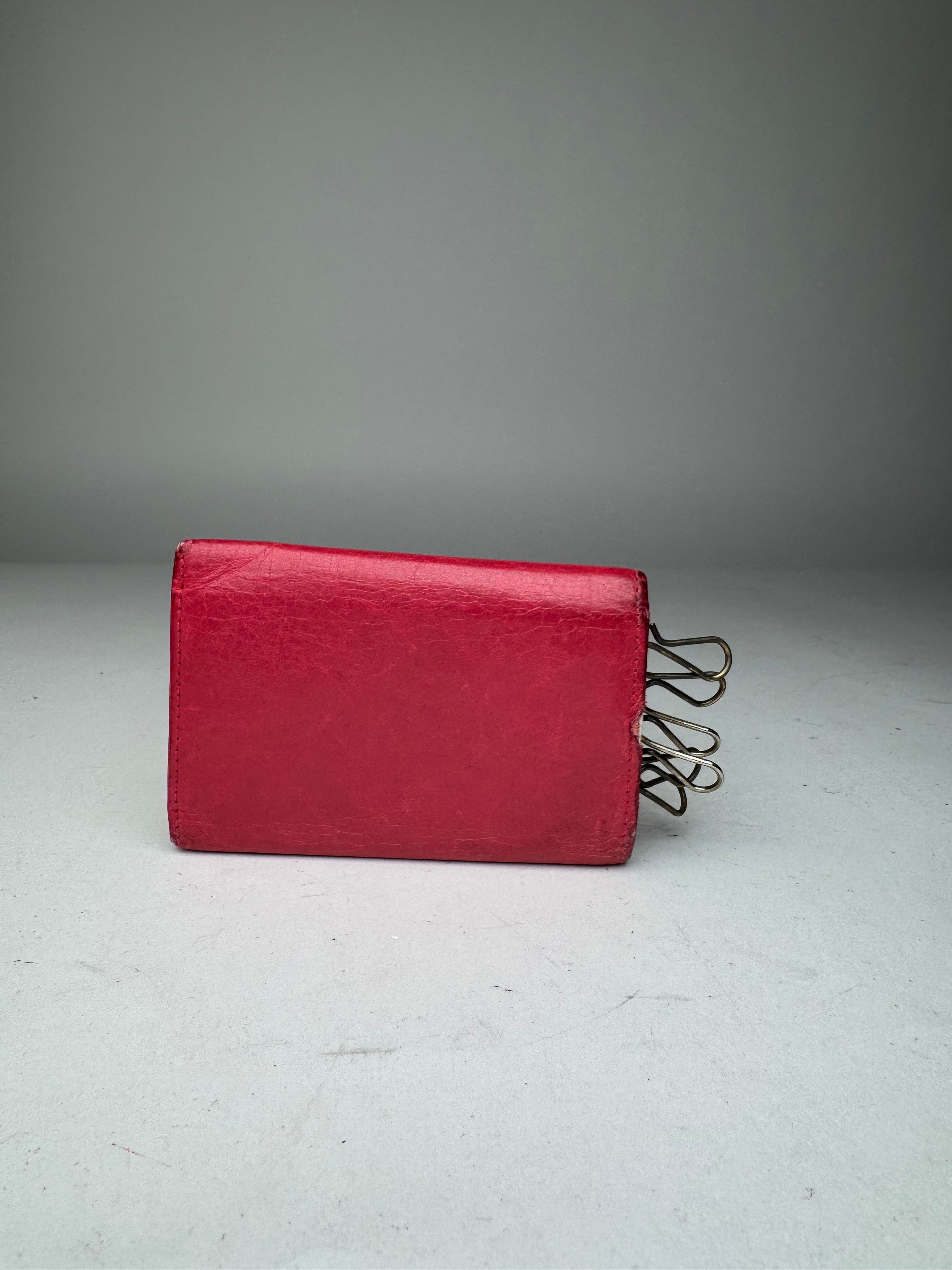 Balenciaga Vintage City Leather Key Holder red Size ONE SIZE - 12 Thumbnail