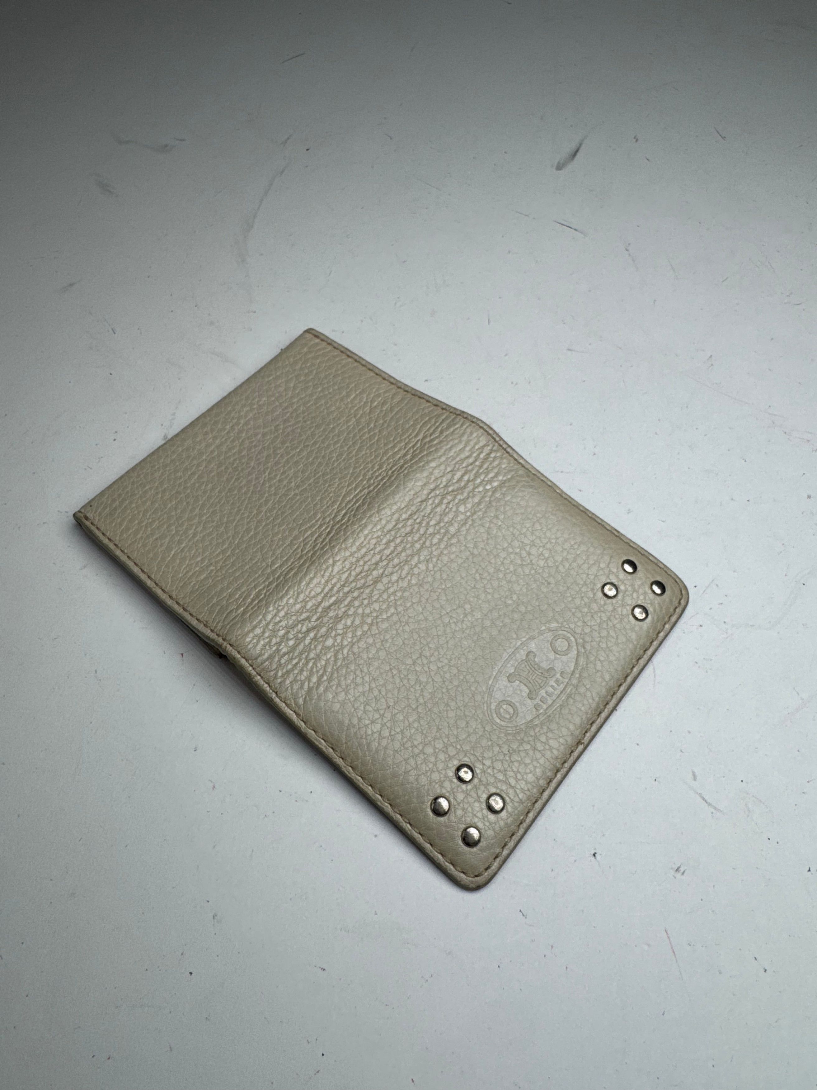 Celine Vintage Leather Card Holder White Size ONE SIZE - 6 Thumbnail