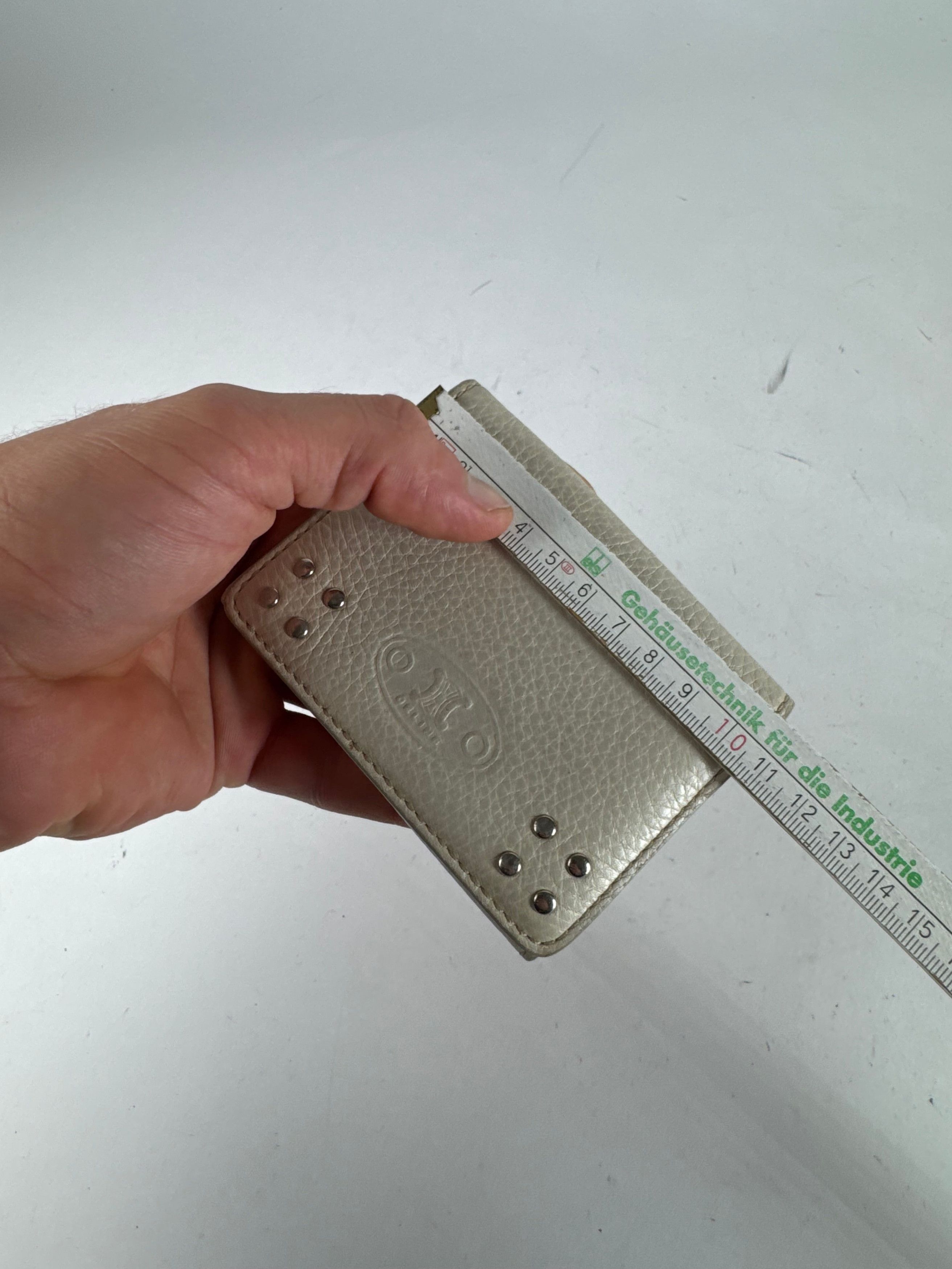 Celine Vintage Leather Card Holder White Size ONE SIZE - 7 Thumbnail