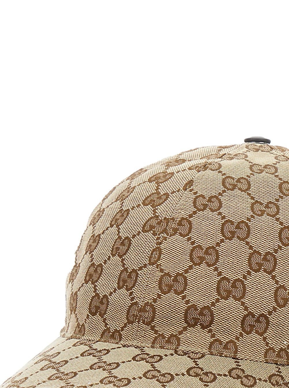 Gucci Beige Baseball Cap with Web Detail on the Side in GG Canvas for Men Size ONE SIZE - 3 Thumbnail