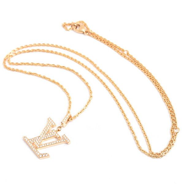 Louis Vuitton Louis Vuitton Louis Vuitton 750 Yellow Gold PandaNtif LV GM Necklace Q93849 Metal Necklace Q93849 DUTY FREE for USA Size ONE SIZE - 2 Thumbnail
