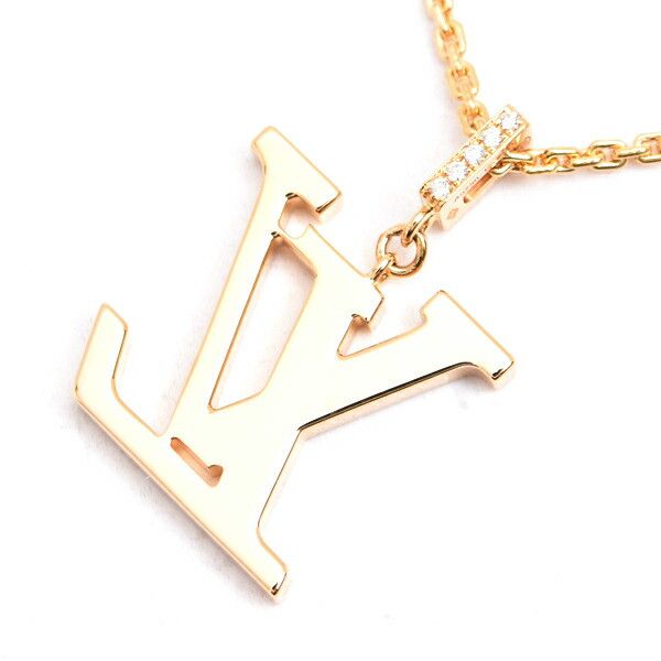 Louis Vuitton Louis Vuitton Louis Vuitton 750 Yellow Gold PandaNtif LV GM Necklace Q93849 Metal Necklace Q93849 DUTY FREE for USA Size ONE SIZE - 4 Thumbnail