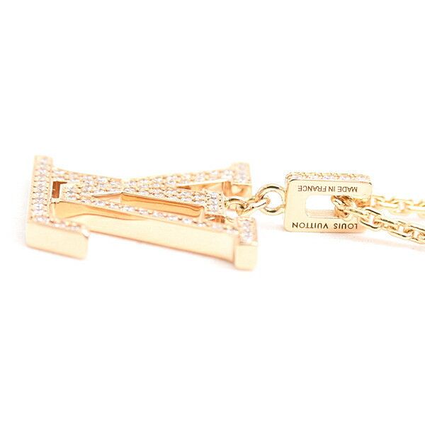 Louis Vuitton Louis Vuitton Louis Vuitton 750 Yellow Gold PandaNtif LV GM Necklace Q93849 Metal Necklace Q93849 DUTY FREE for USA Size ONE SIZE - 3 Thumbnail