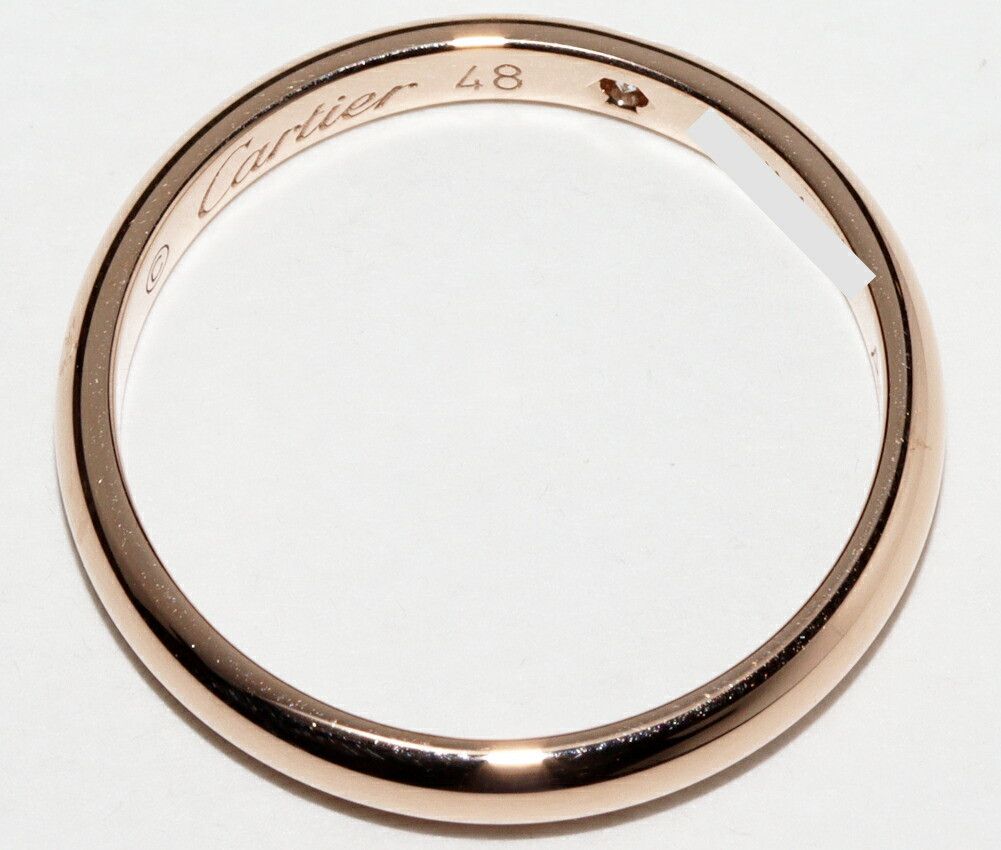 Cartier Cartier Cartier K18PG 1895 Wedding Ring Ring B40882 Size 8 Leather Ring B40882 DUTY FREE for USA Size ONE SIZE - 4 Thumbnail